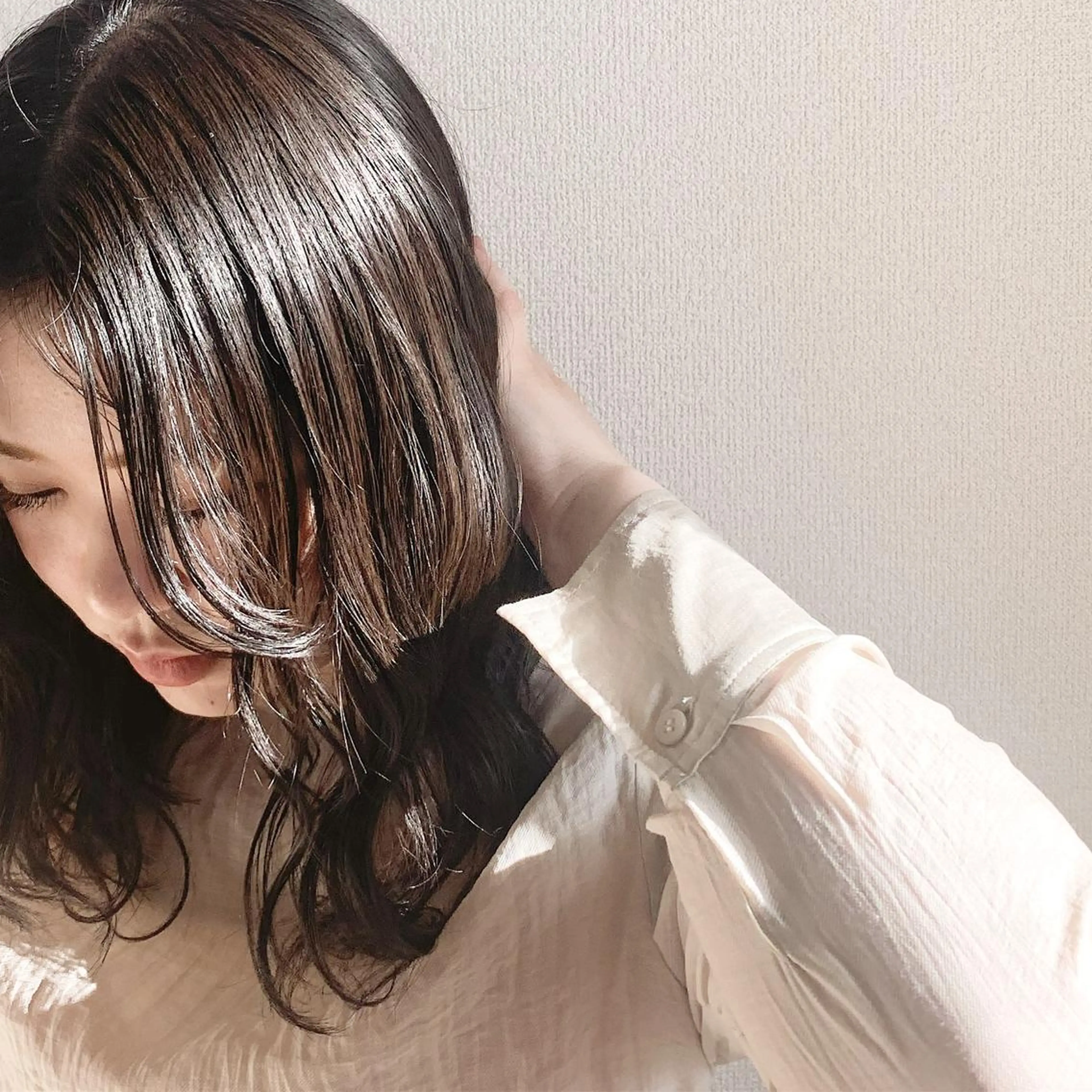 セミロング カラー ヘアアレンジ Saki サキのヘアスタイル
