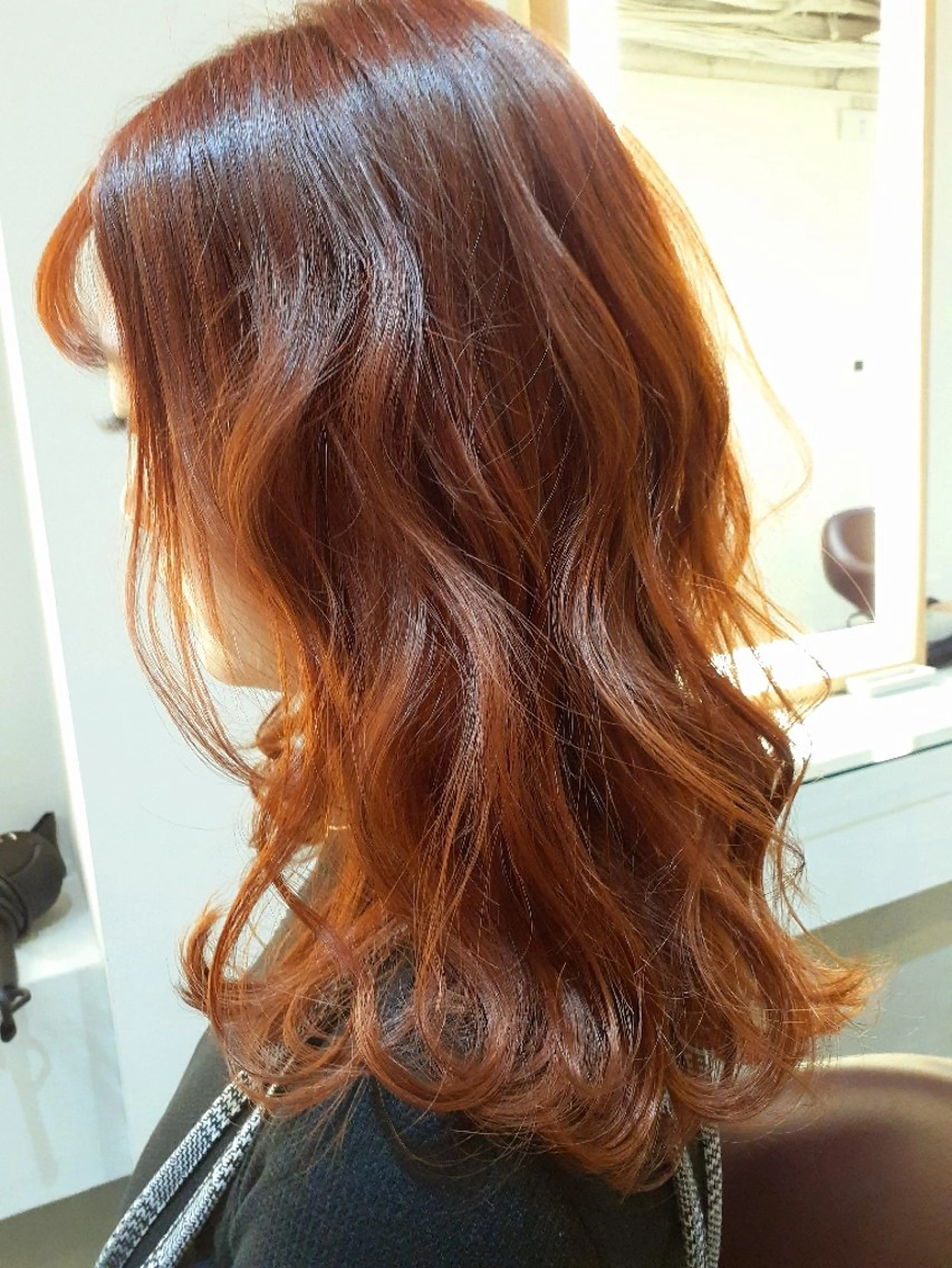 セミロング オレンジブラウン カット ヘアカラー トリートメント LE'CIEL所属・前田 あきひろのヘアスタイル