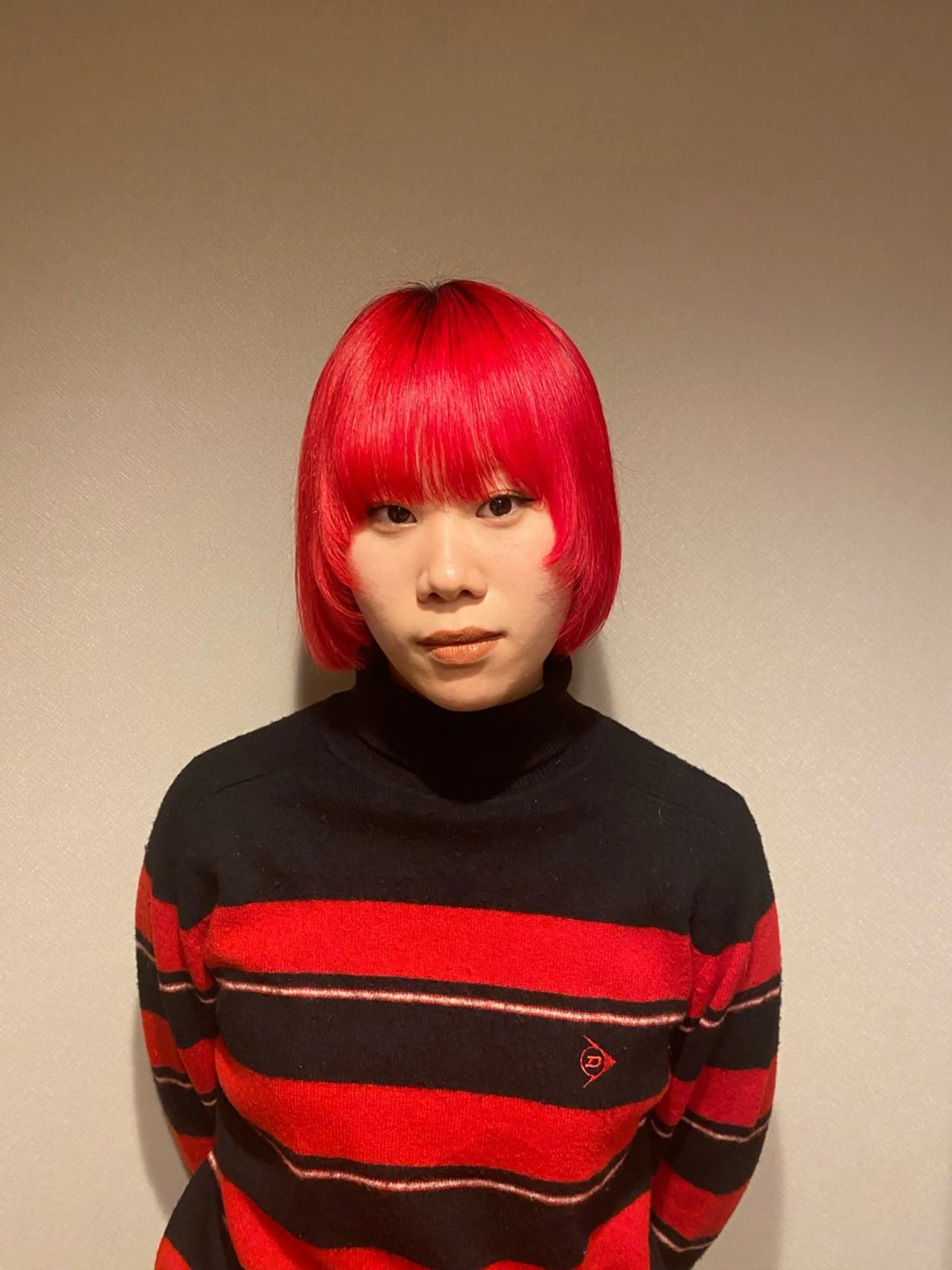 ショート カラー ヘアカラー 韓国ヘア AINA🐱のヘアスタイル