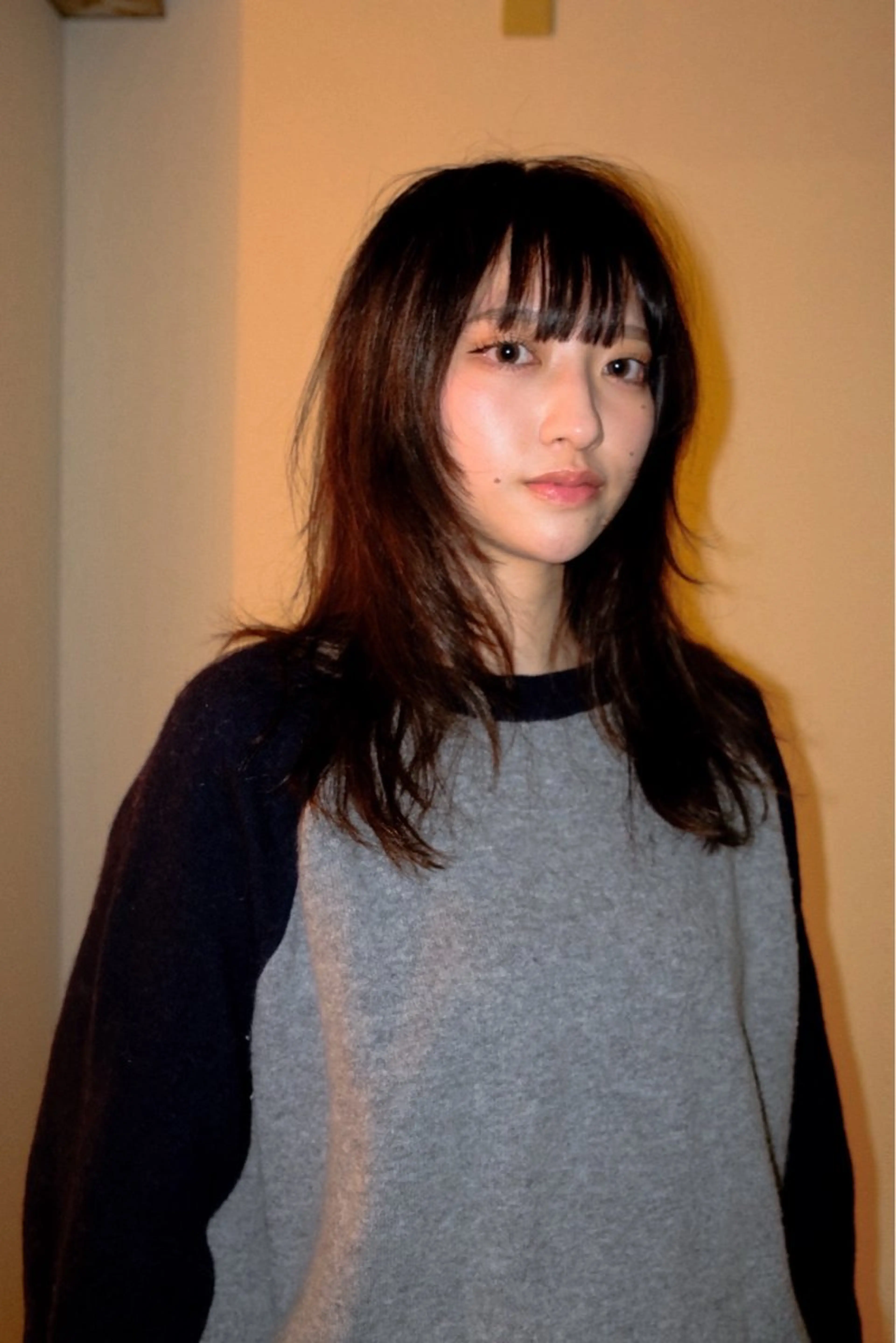 ミディアム カラー カット ヘアカラー KEI gattacaのヘアスタイル