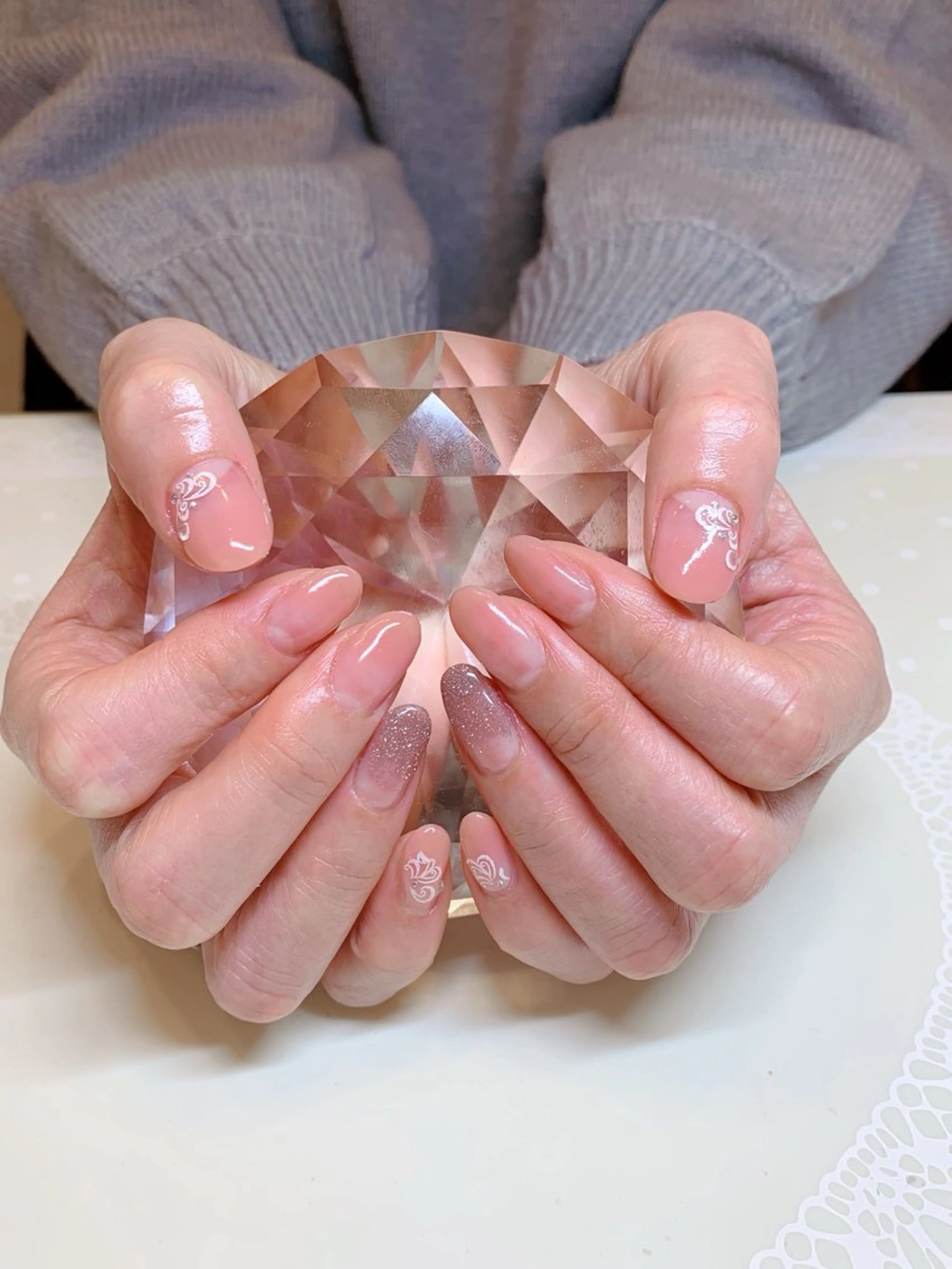 ネイル フラッシュネイル グラデーション シンプルネイル ｔe_ nailのネイルデザイン