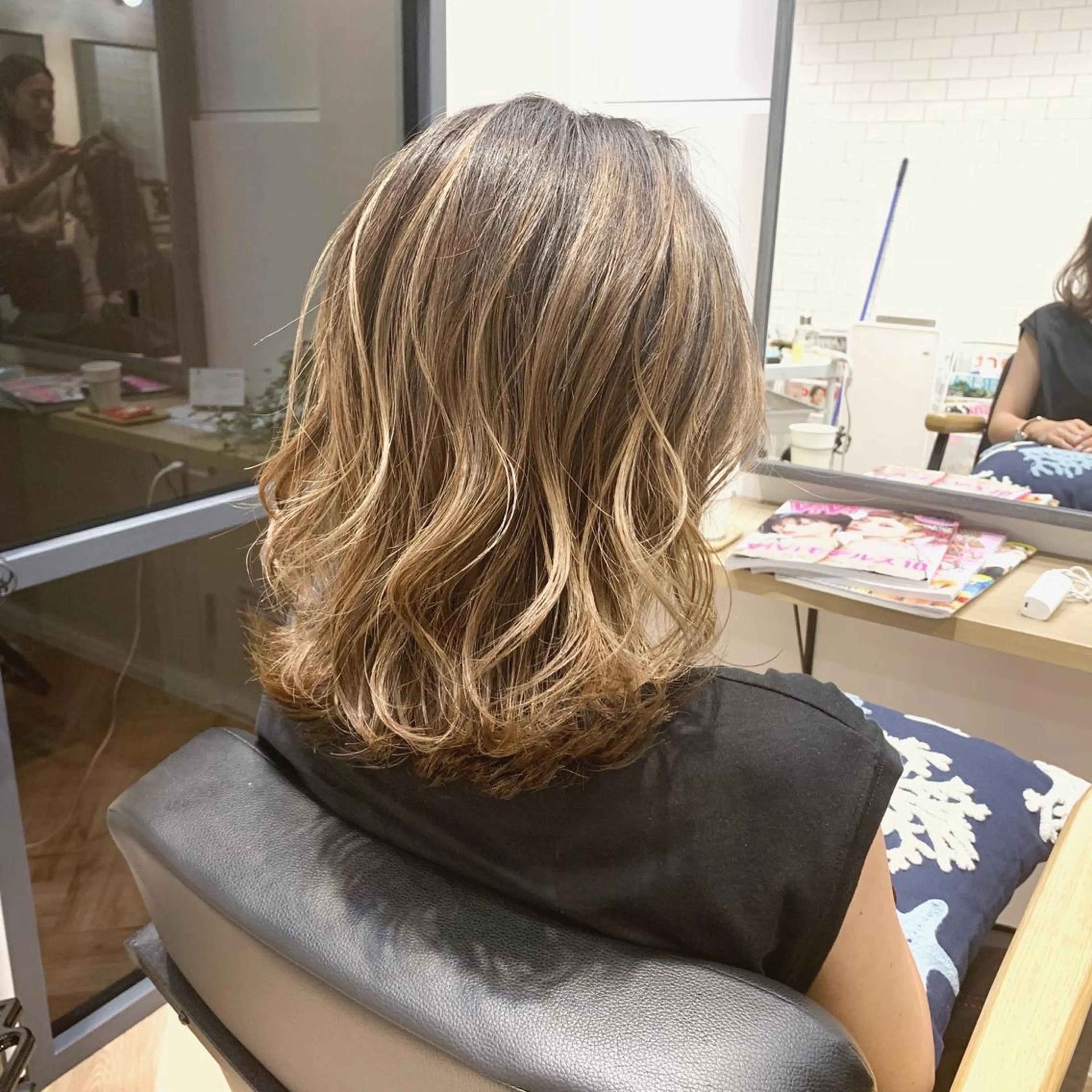 ロング カラー 原山 直人のヘアスタイル