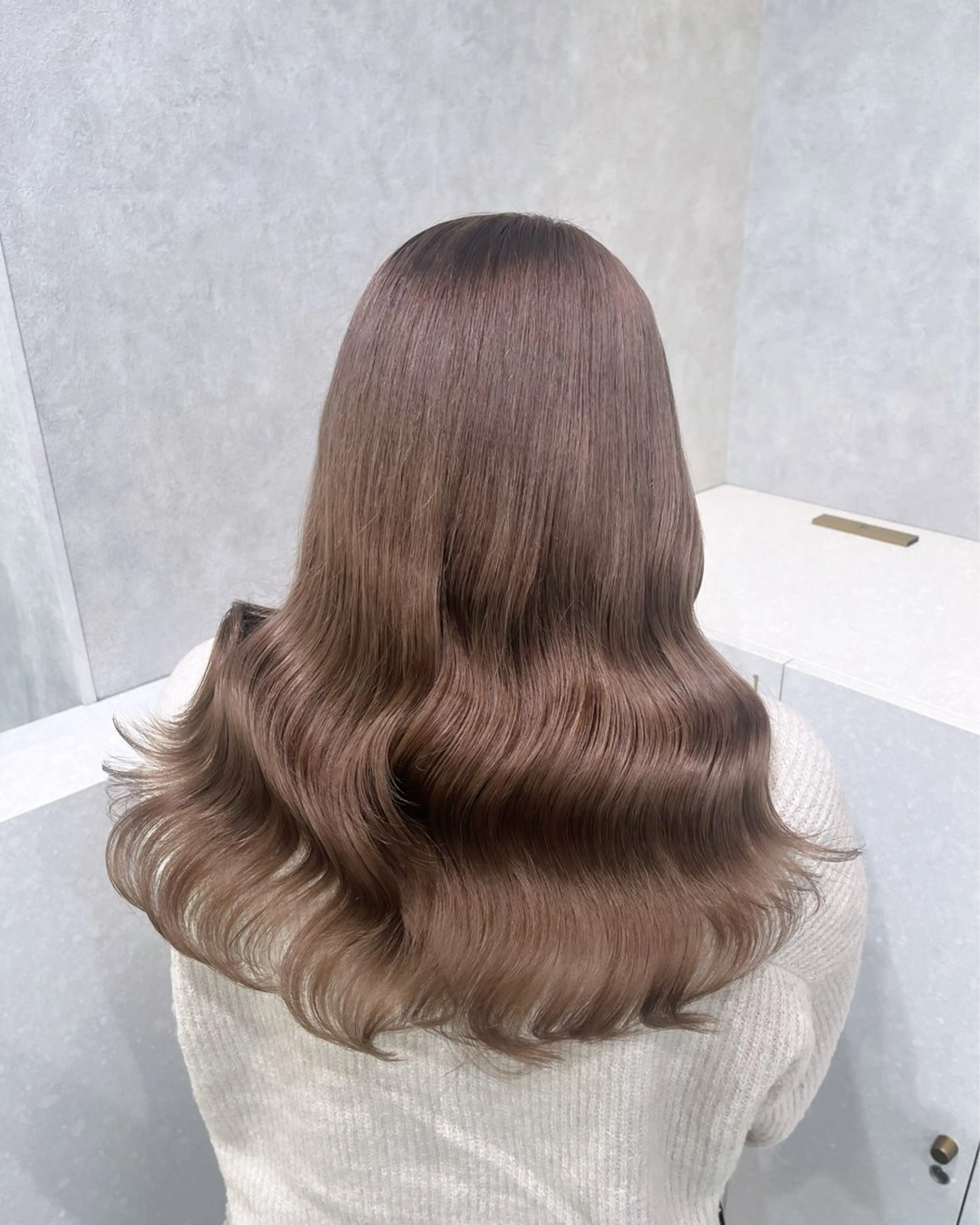 ロング カラー カット ヘアカラー 🇰🇷韓国レイヤー 艶カラー／田川佑紀のヘアスタイル