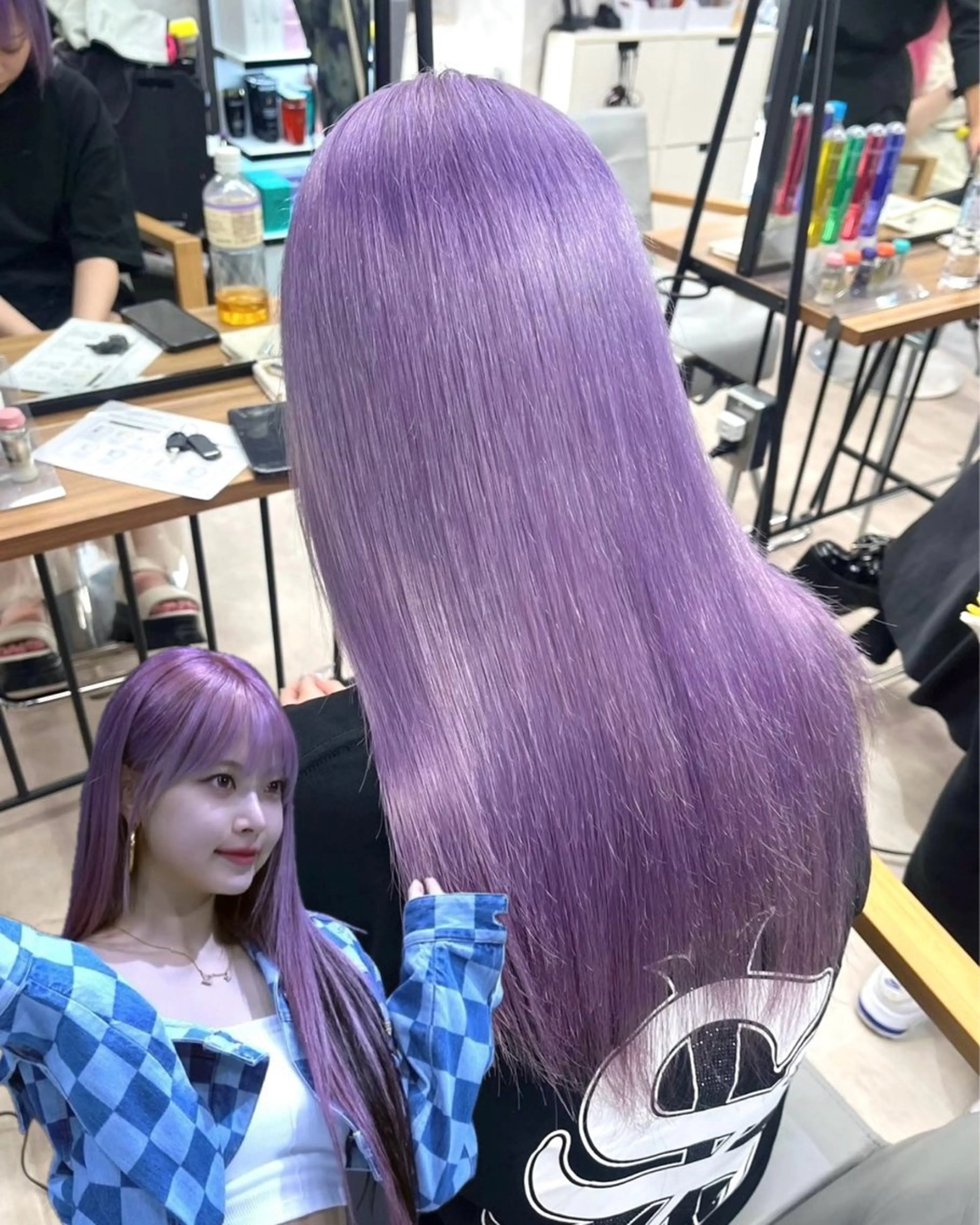 【新規様】🇰🇷KーPOPコピーカラー🇰🇷ブリーチ➕カラー✨➕最新ダメージケアAujua🫧デザインも🙆‍♀️の写真