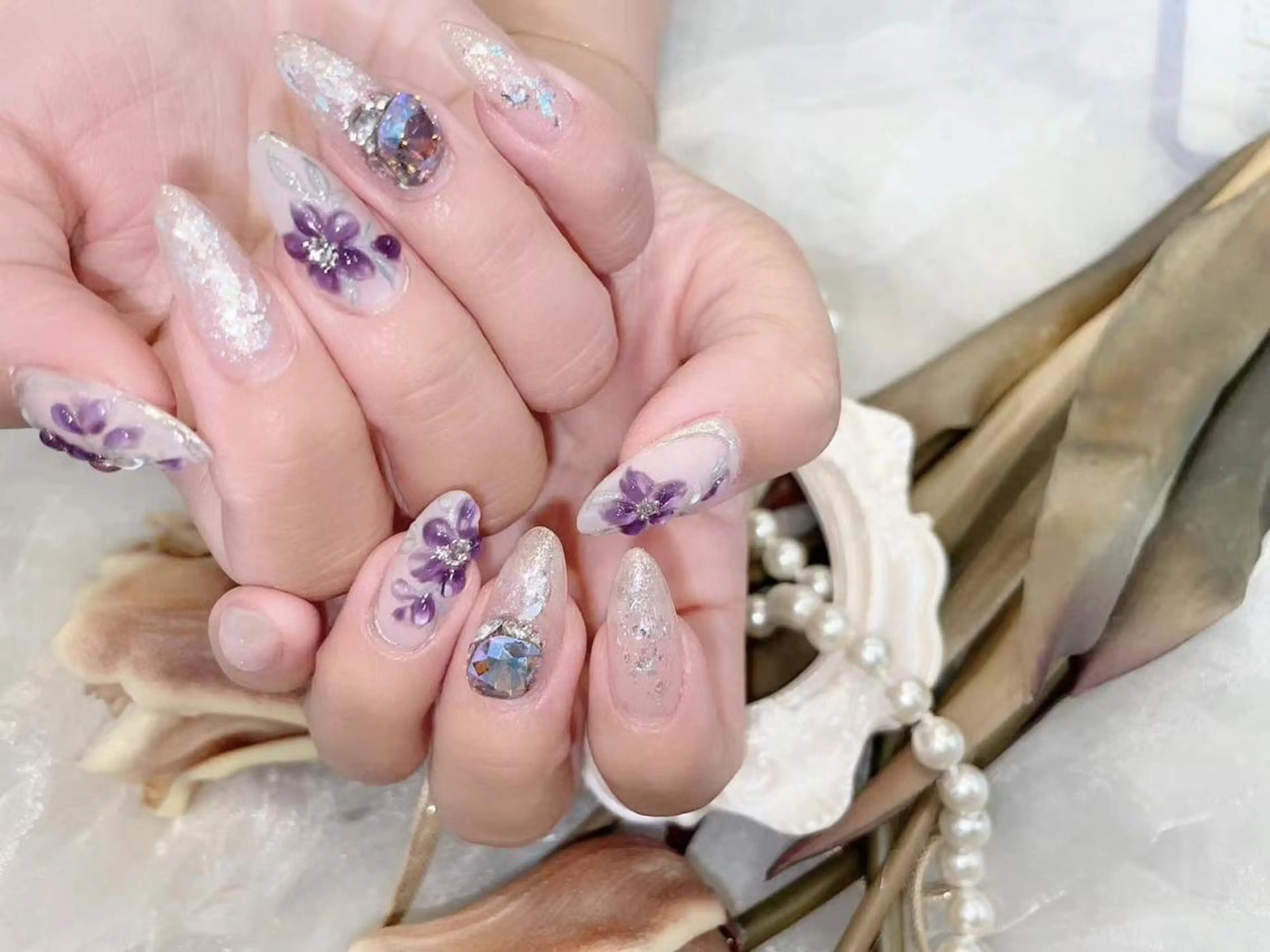 ネイル フラワーネイル Babarla Nailのネイルデザイン