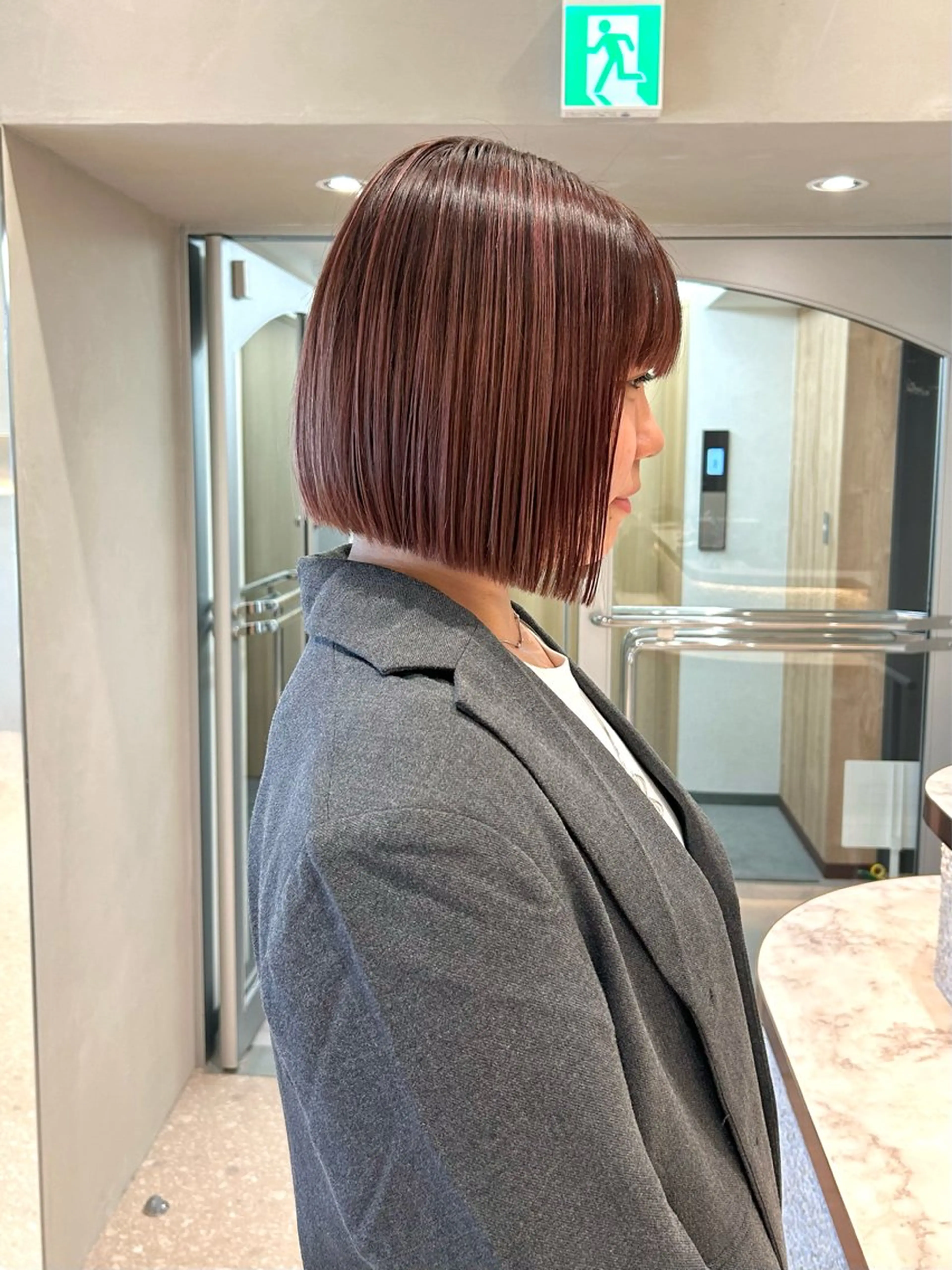 ショート カラー カット ヘアカラー トリートメント Luce横浜店所属・yuu 🪴 透明感 カラー/メンズパーマのヘアスタイル