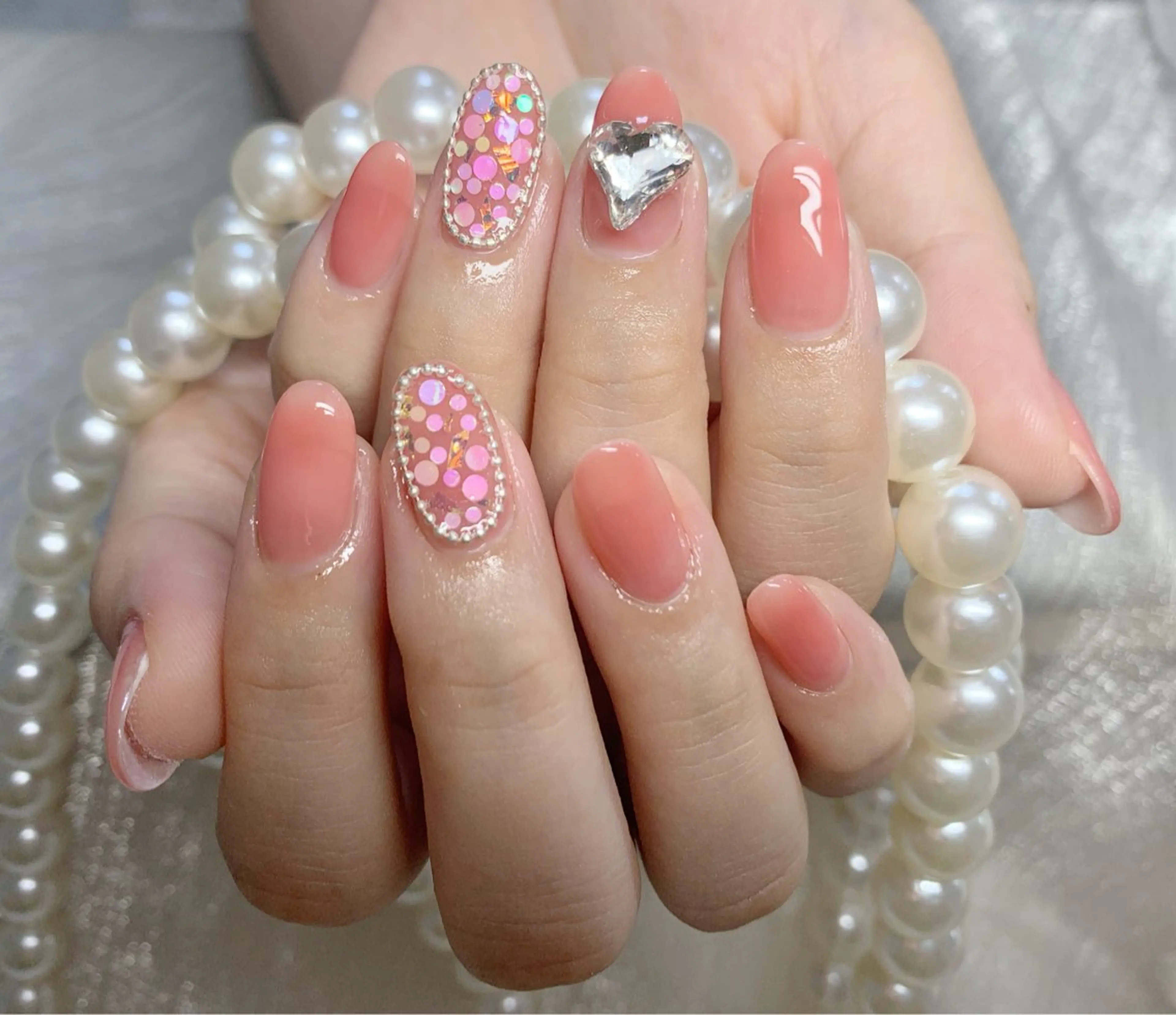 ネイル シンプルネイル ハンドネイル mira-cle大濱美容アカデミー所属・AI NAのネイルデザイン