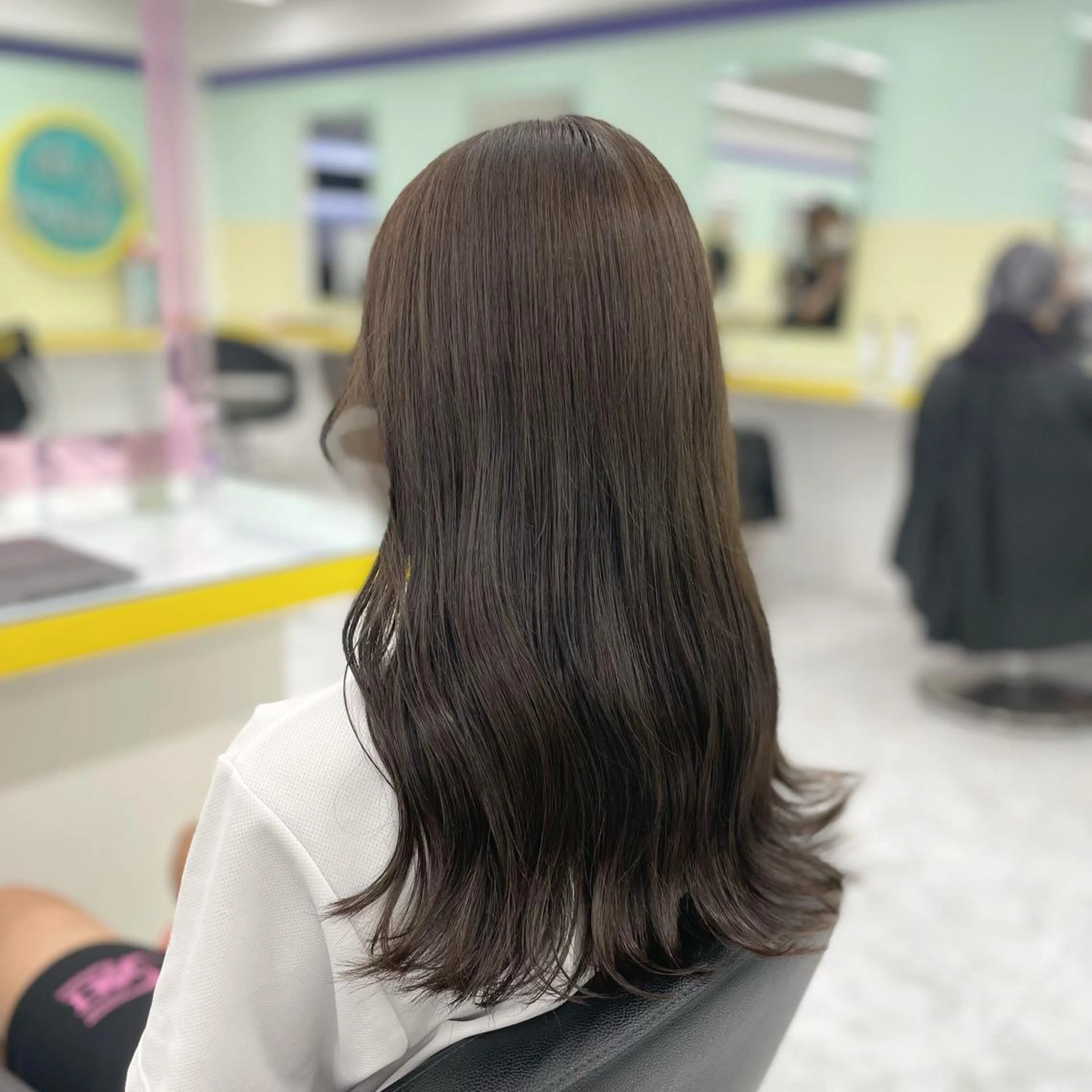 ロング カラー ヘアアレンジ カット ヘアカラー トリートメント ☁️縮毛矯正✖️ 透明感☁️りくのヘアスタイル