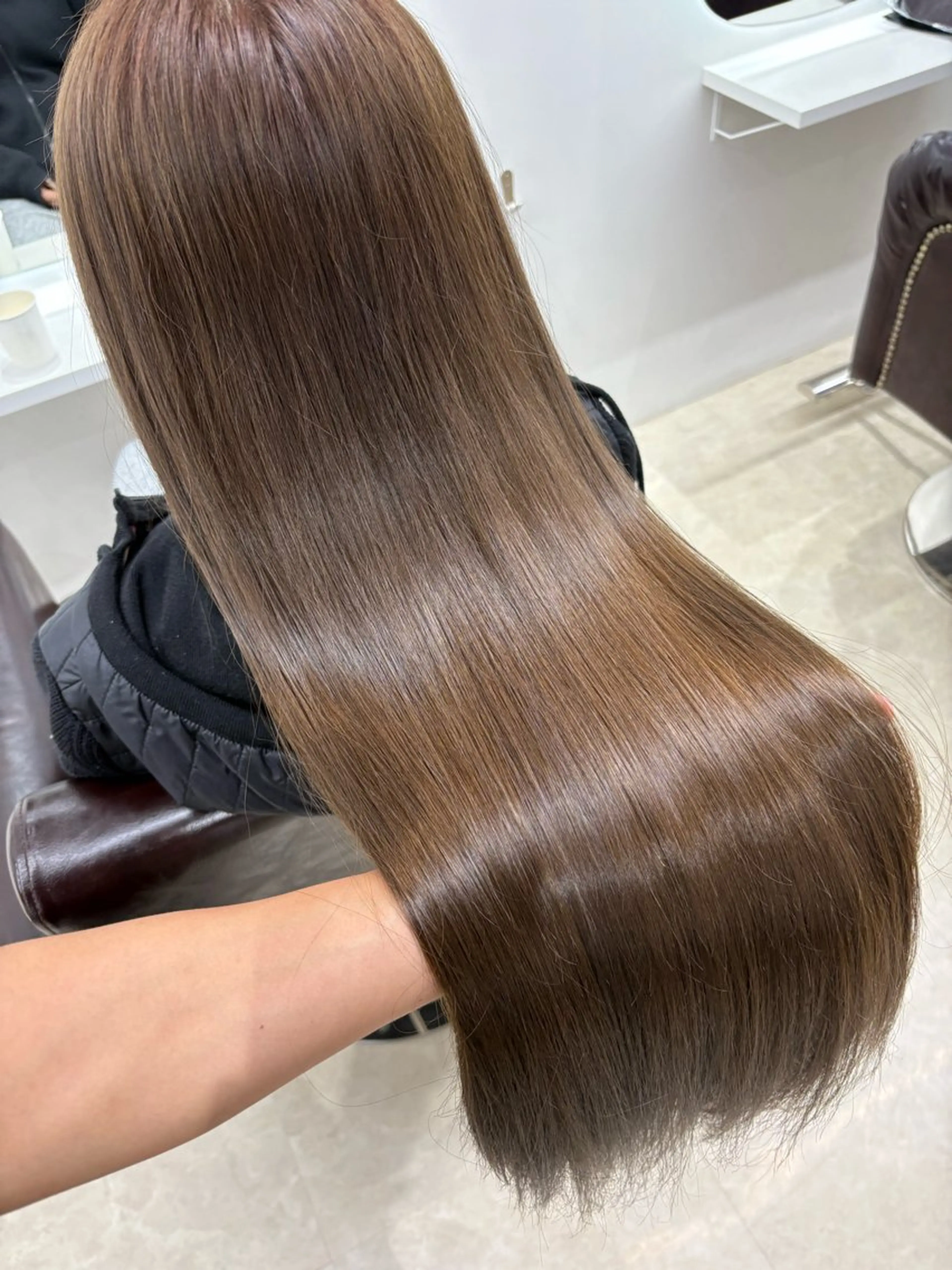 ロング カラー ヘアカラー 縮毛矯正 韓国ヘア/髪質改善 ✂️ヤマトのヘアスタイル