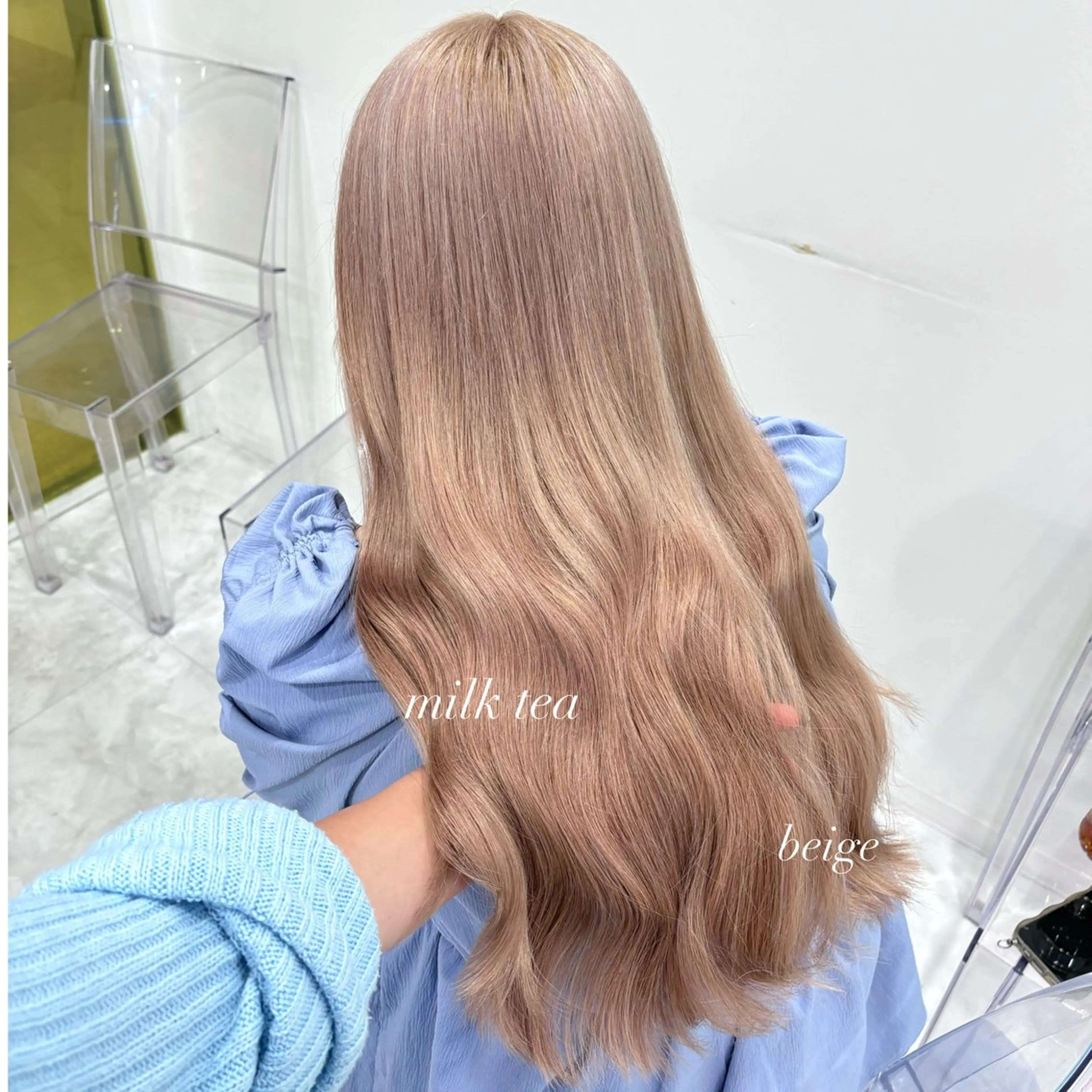 ロング カラー ヘアカラー ダメージレスハイ トーン💖kanonのヘアスタイル