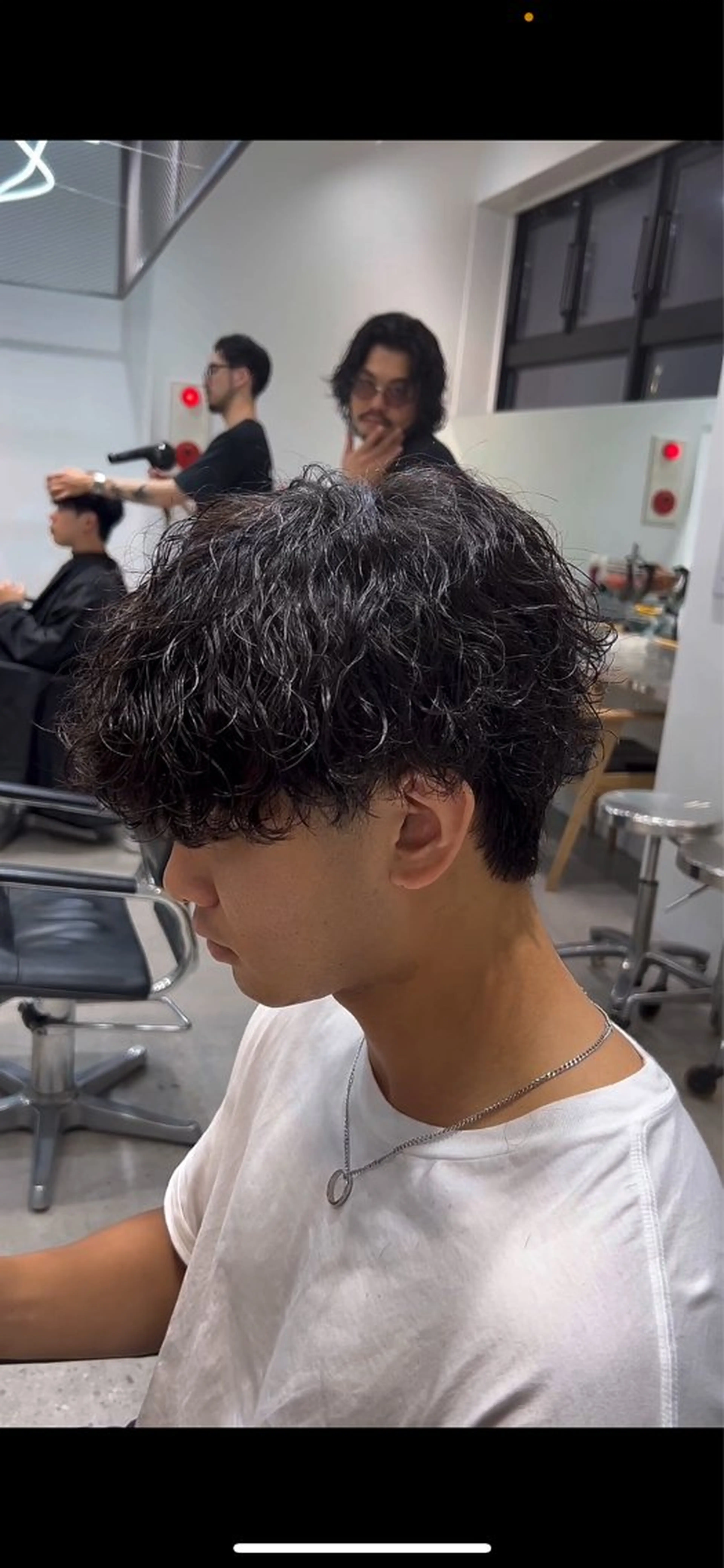 パーマ メンズ カット パーマ トリートメント 渋谷/メンズパーマ/ ハイライト/丸山太誠のヘアスタイル