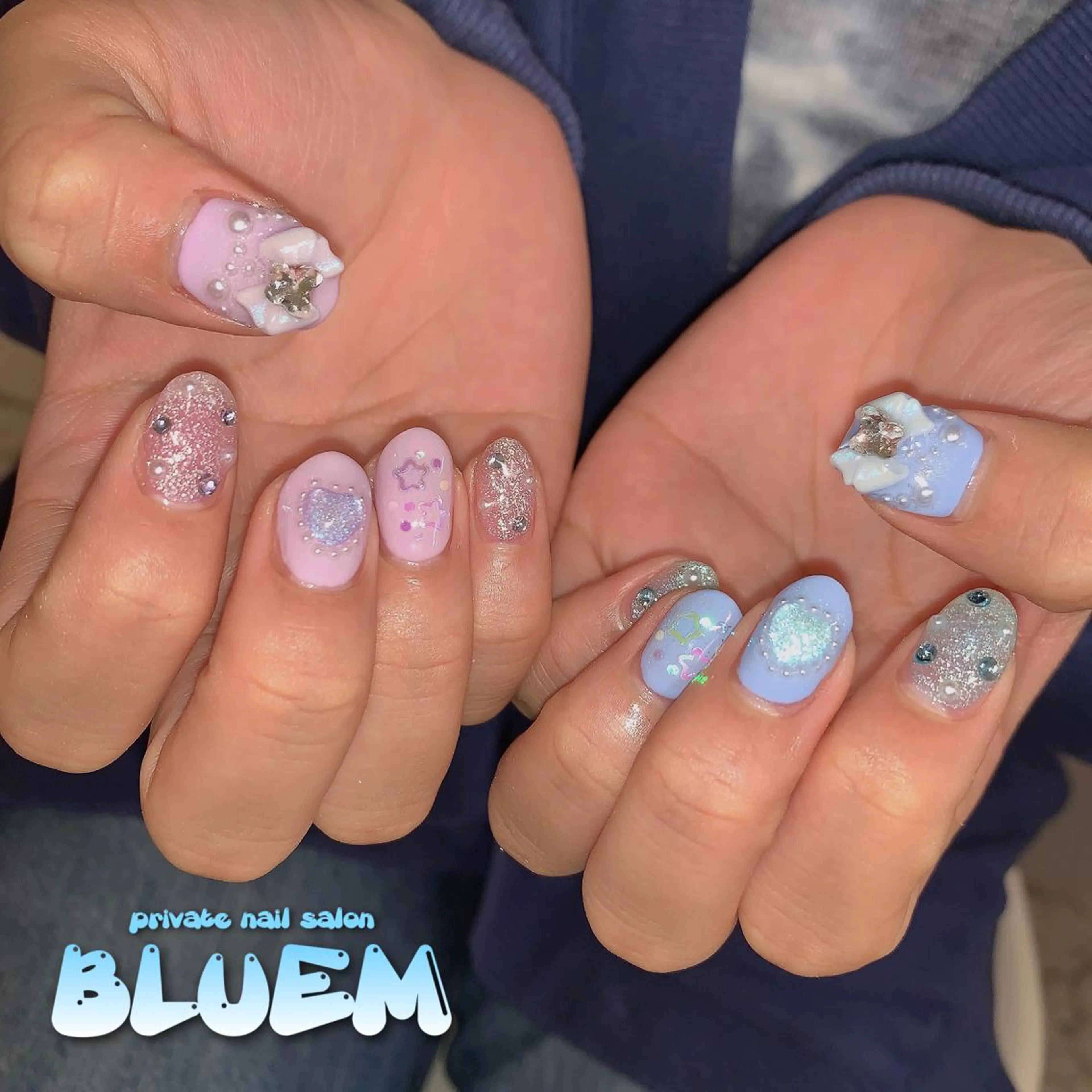 ネイル ハンドネイル BLUEM なな🐶のネイルデザイン