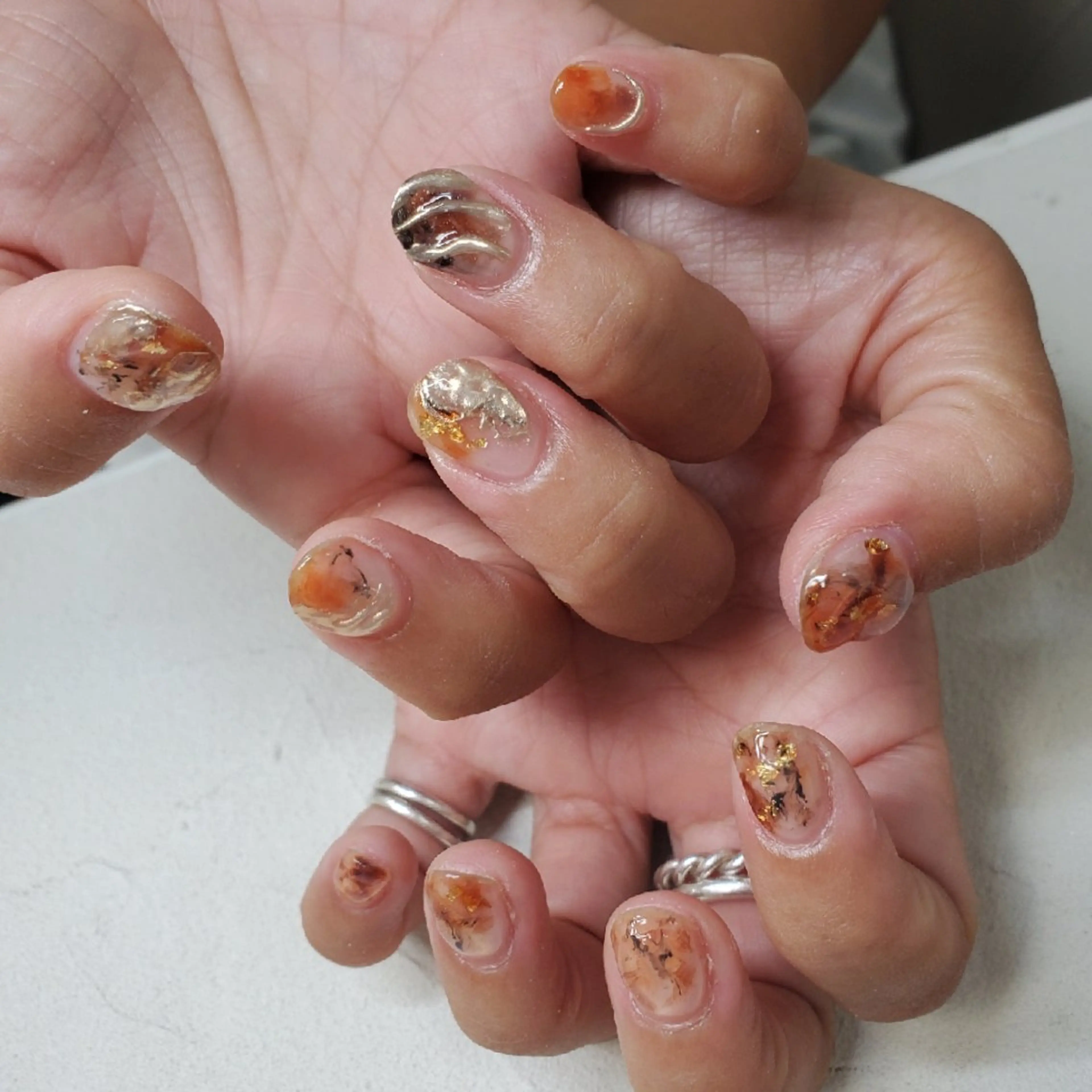 ネイル ニュアンスネイル ハンドネイル bianca 堀なぎさのネイルデザイン