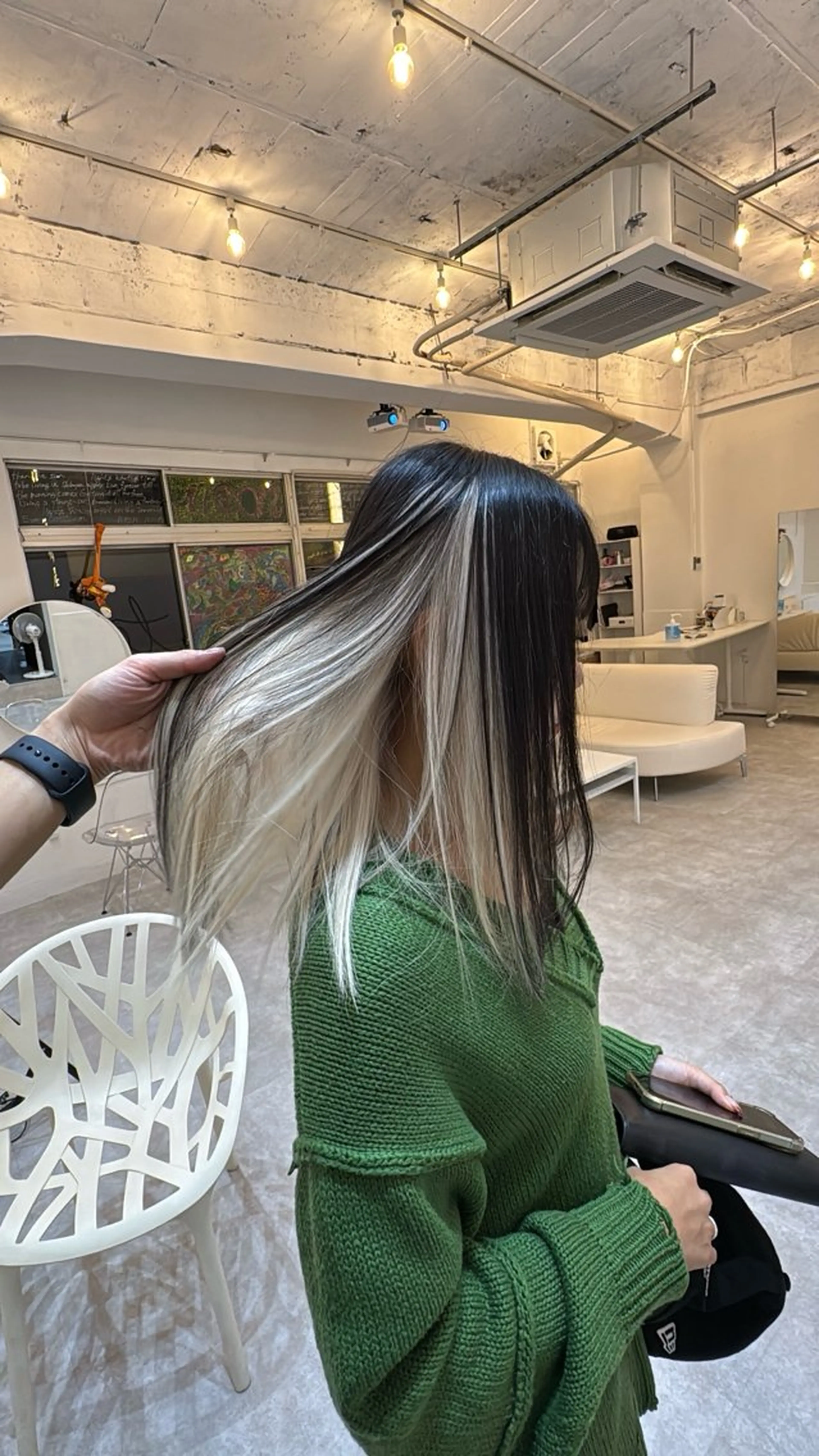 セミロング ヘアカラー tet 店長 RIKITOのヘアスタイル
