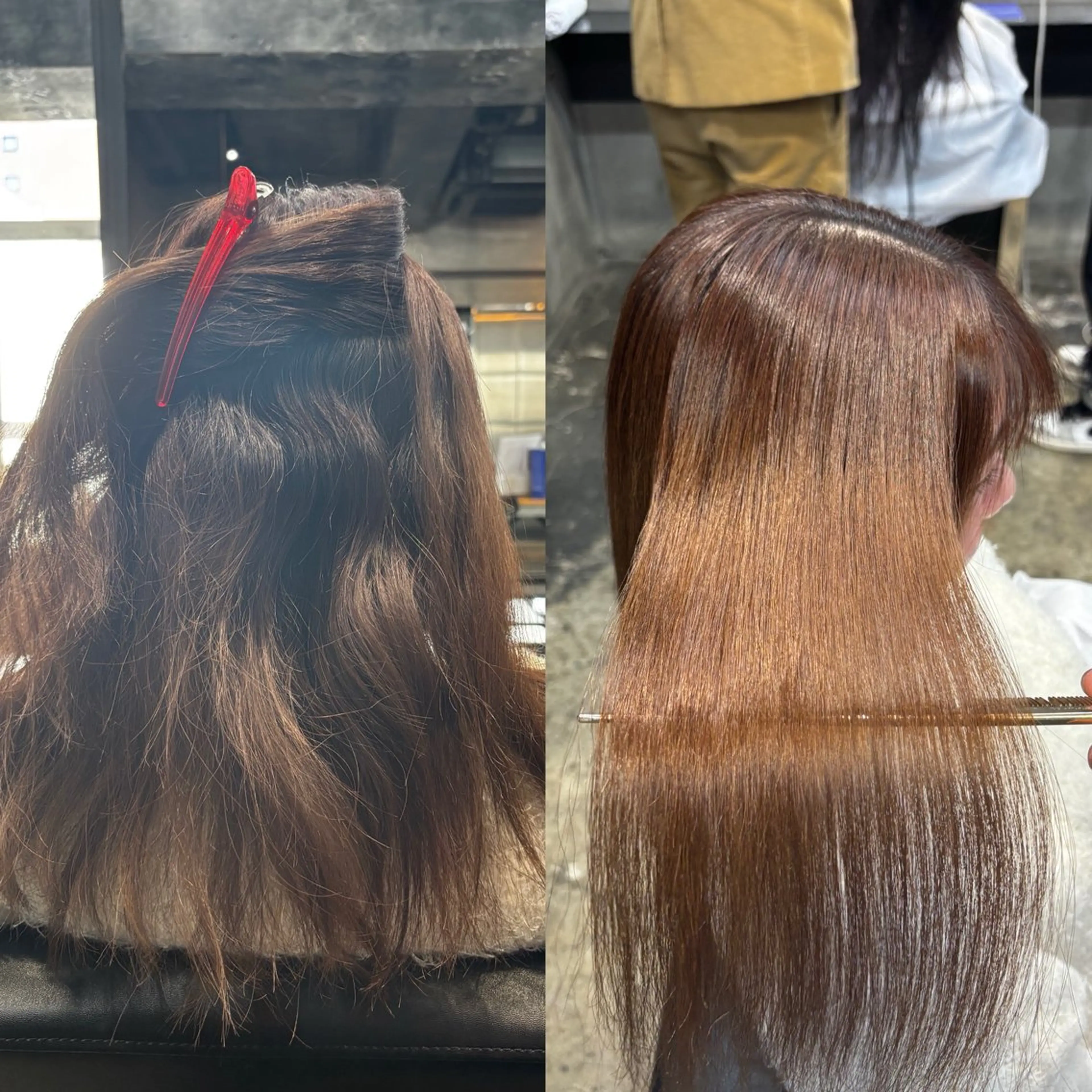 セミロング 縮毛矯正 川尻 竜正のヘアスタイル