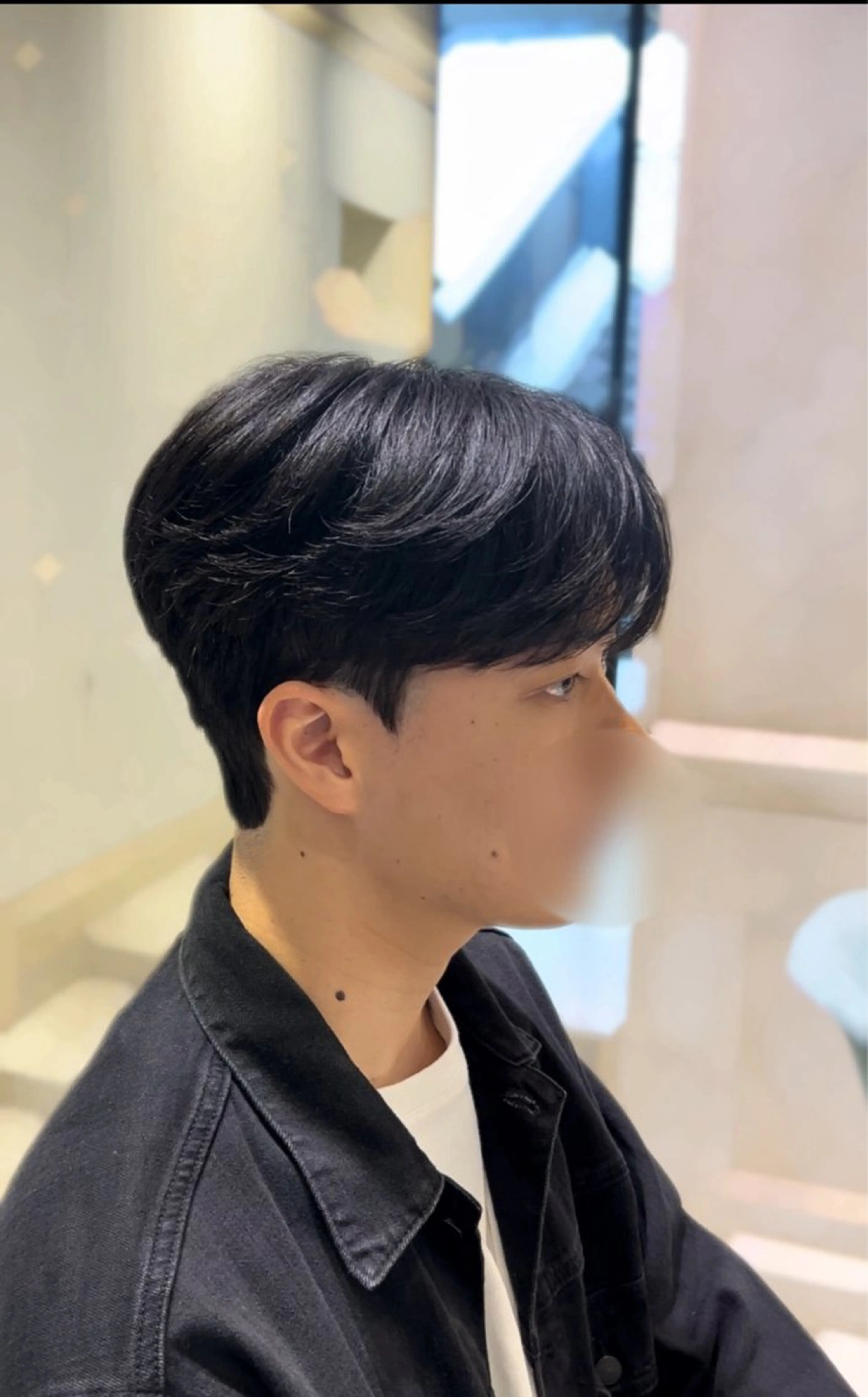 ショート メンズ ダウンパーマ メンズ韓国風 マッシュ メンズパーマ シースルーマッシュ カット パーマ ダウンパーマ韓国ヘア 片岡駿のヘアスタイル