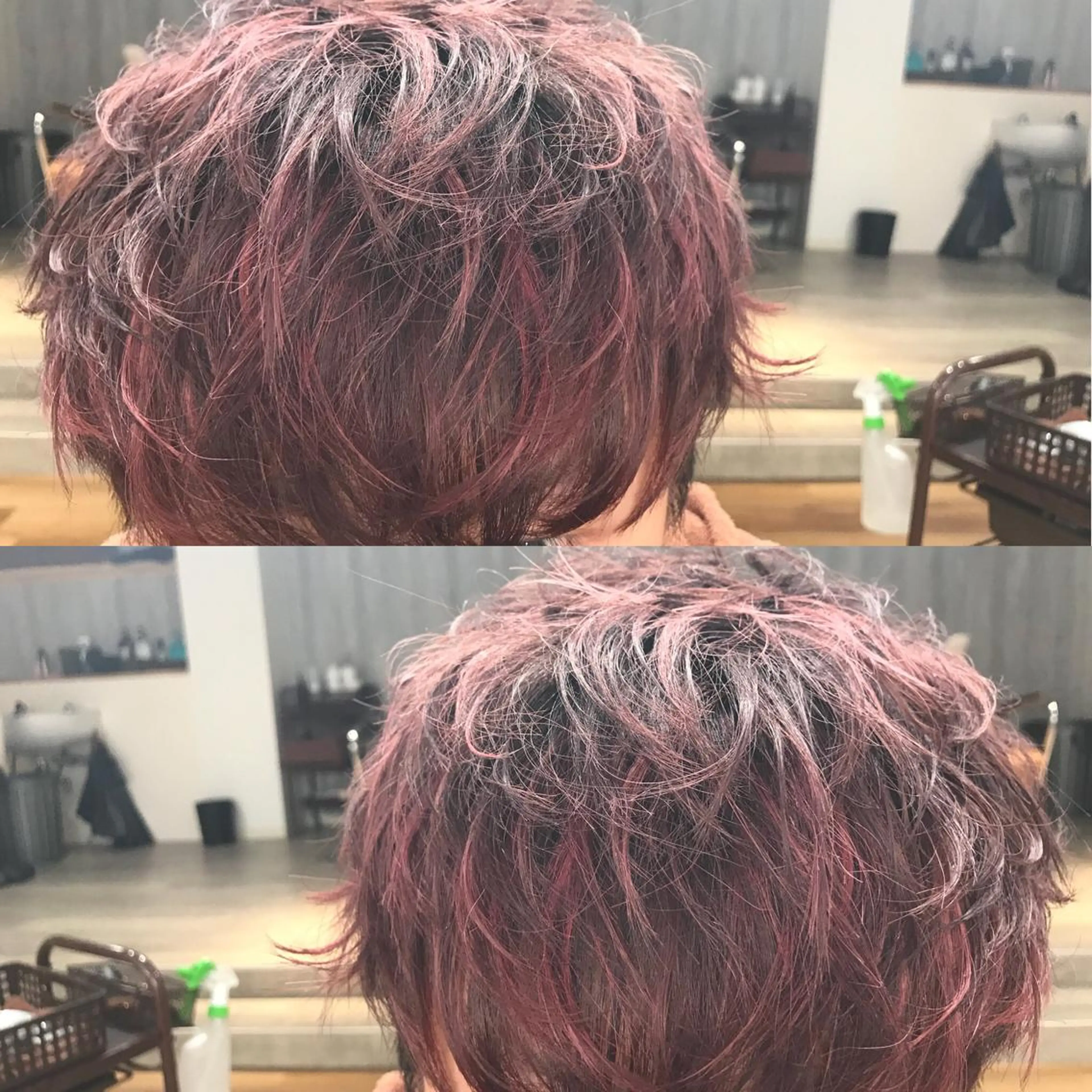 パーマ メンズ メンズブリーチ メンズパーマ カット 家中 貴典のヘアスタイル