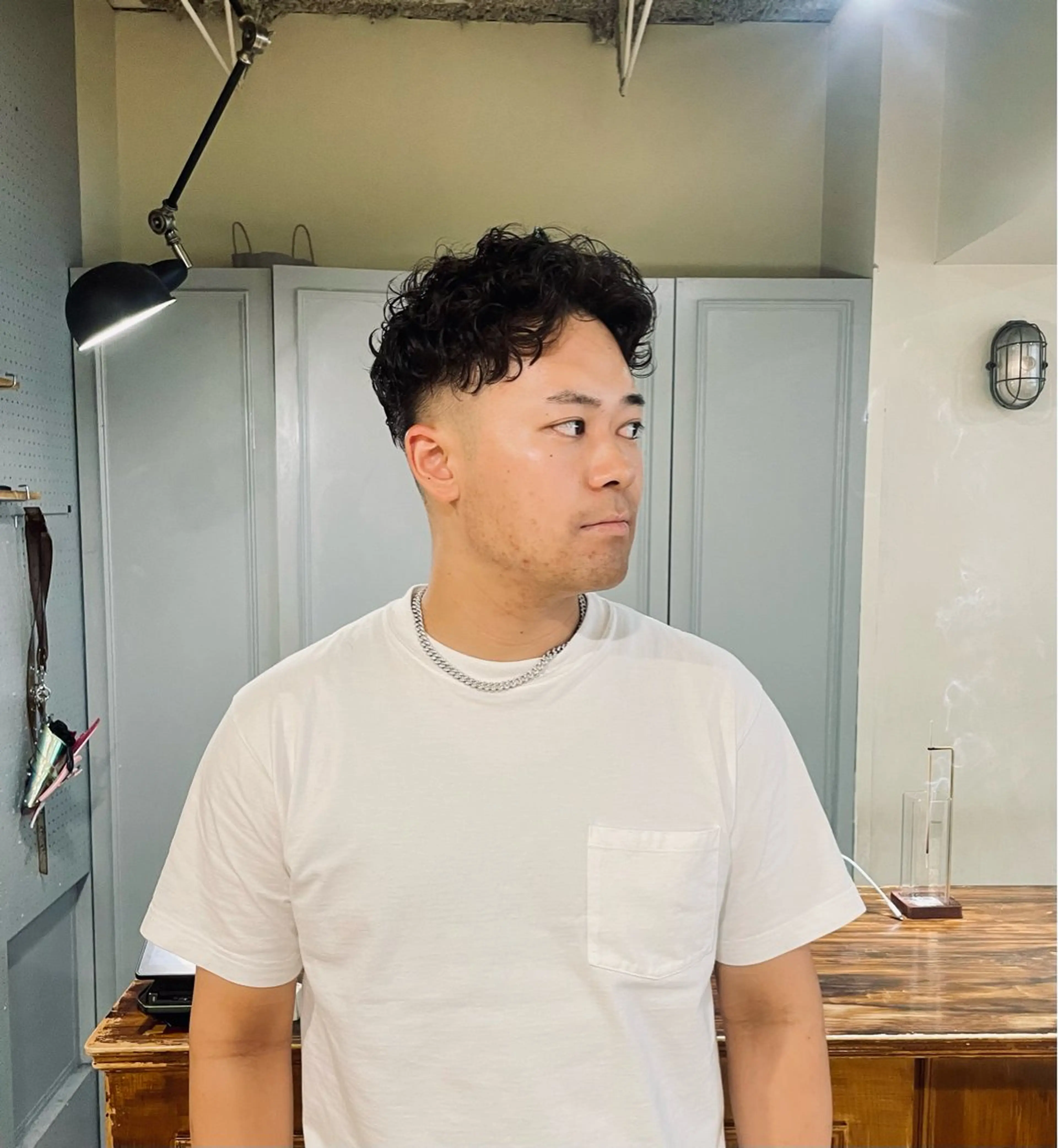 ショート パーマ メンズ メンズパーマ カット パーマ 🤩噂のMr.髪ポジ ティブ®️yu🤩のヘアスタイル
