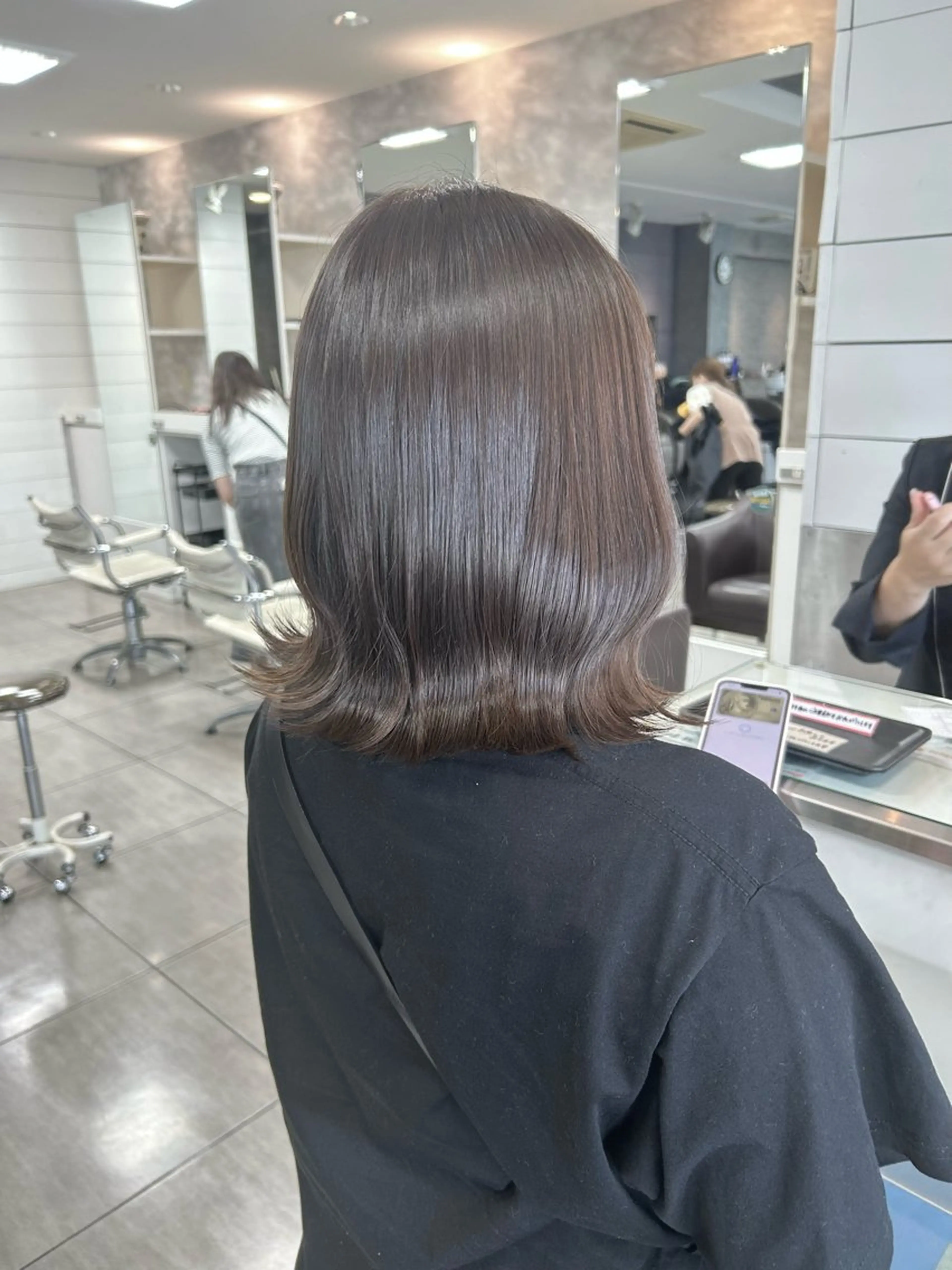 ミディアム ヘアカラー 🫧艶髪カラー🫧 森本くるみのヘアスタイル