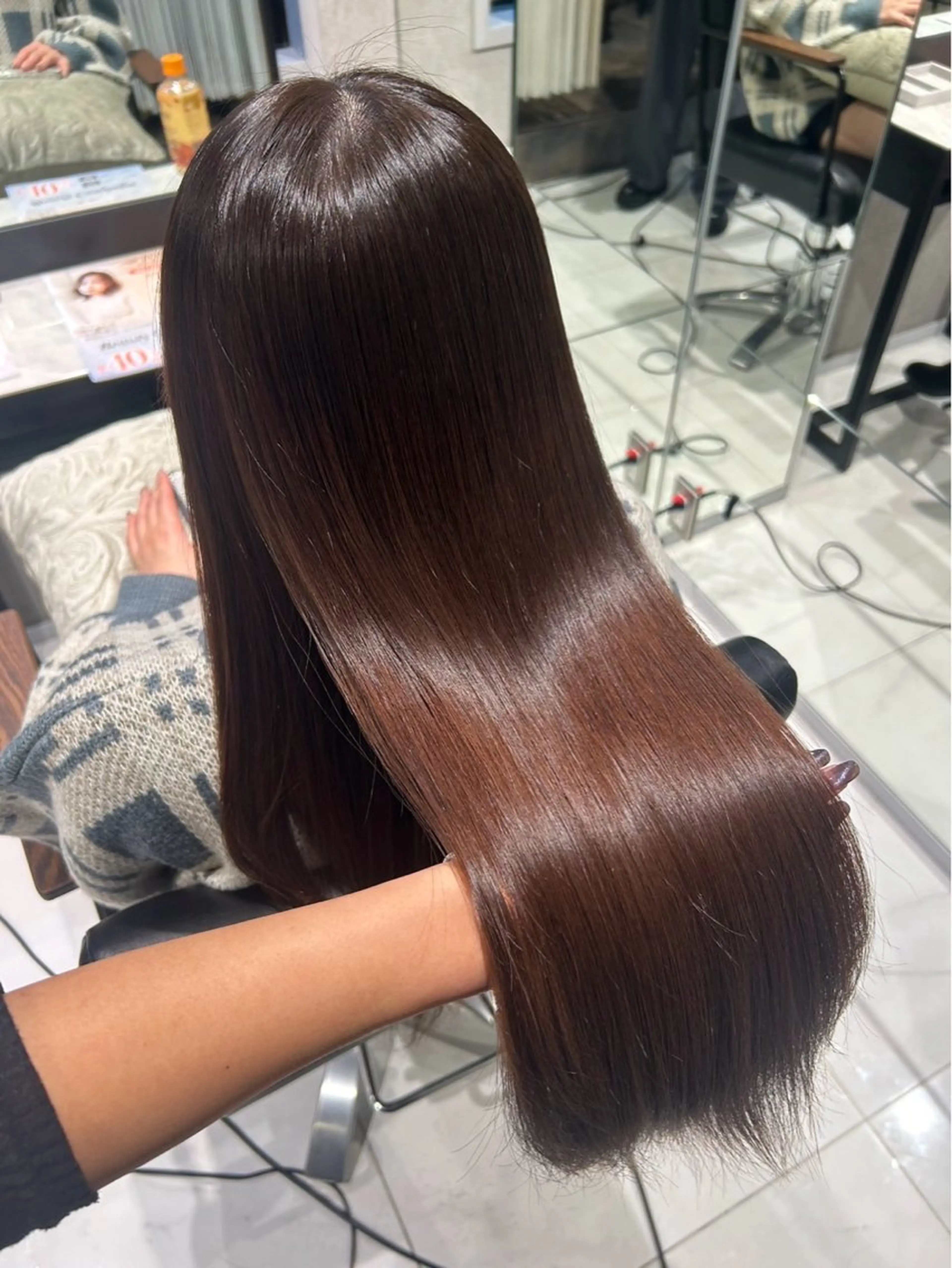 カラー 暖色ツヤカラー🩷 伊達美月🤍のヘアスタイル