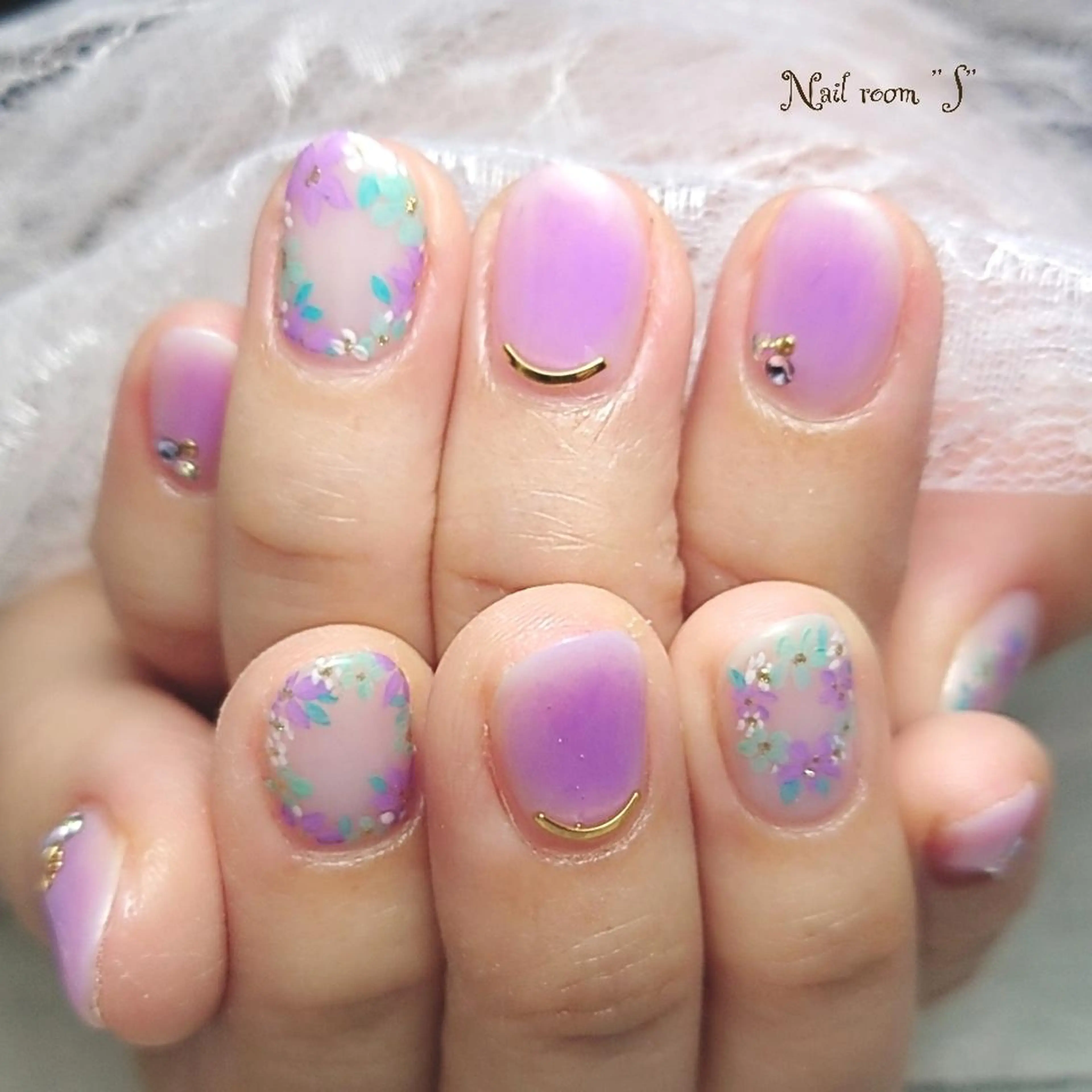 ネイル フラワーネイル Nail room  "S"  SAKAIのネイルデザイン