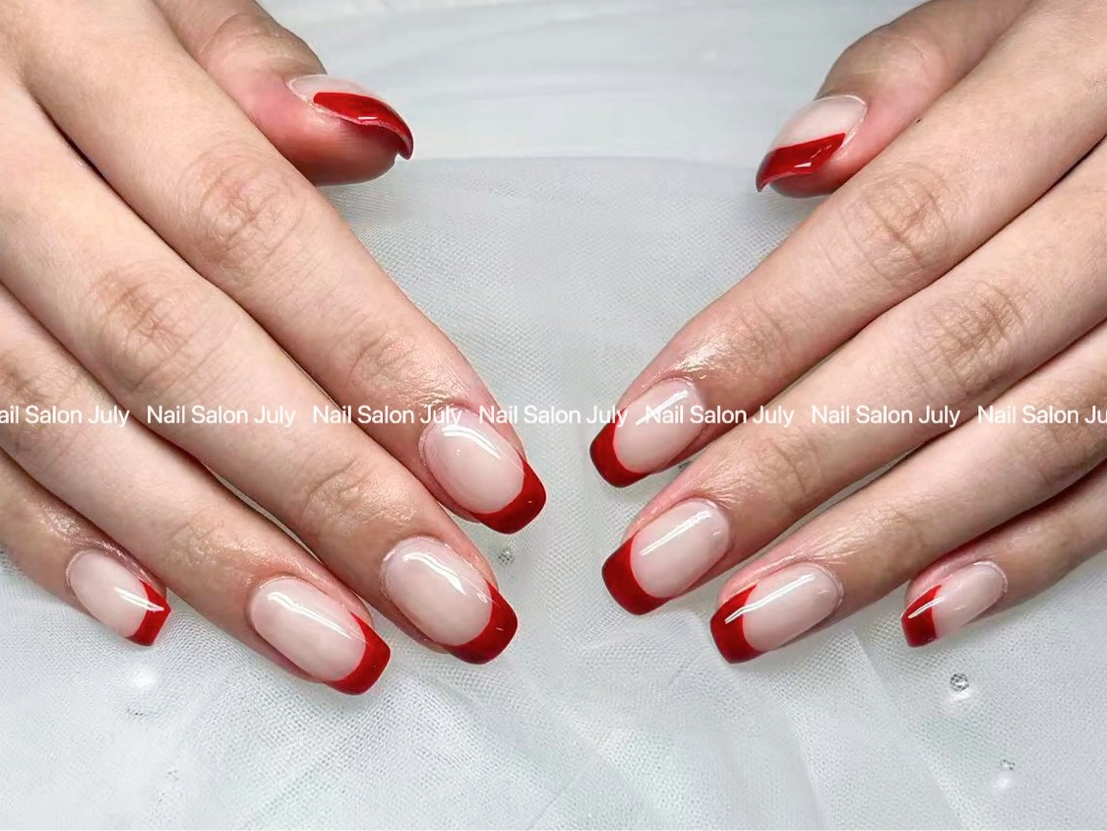 ネイル アートネイル オーロラネイル ジェルネイル ガーリー キラキラネイル ハンドネイル July モモのネイルデザイン