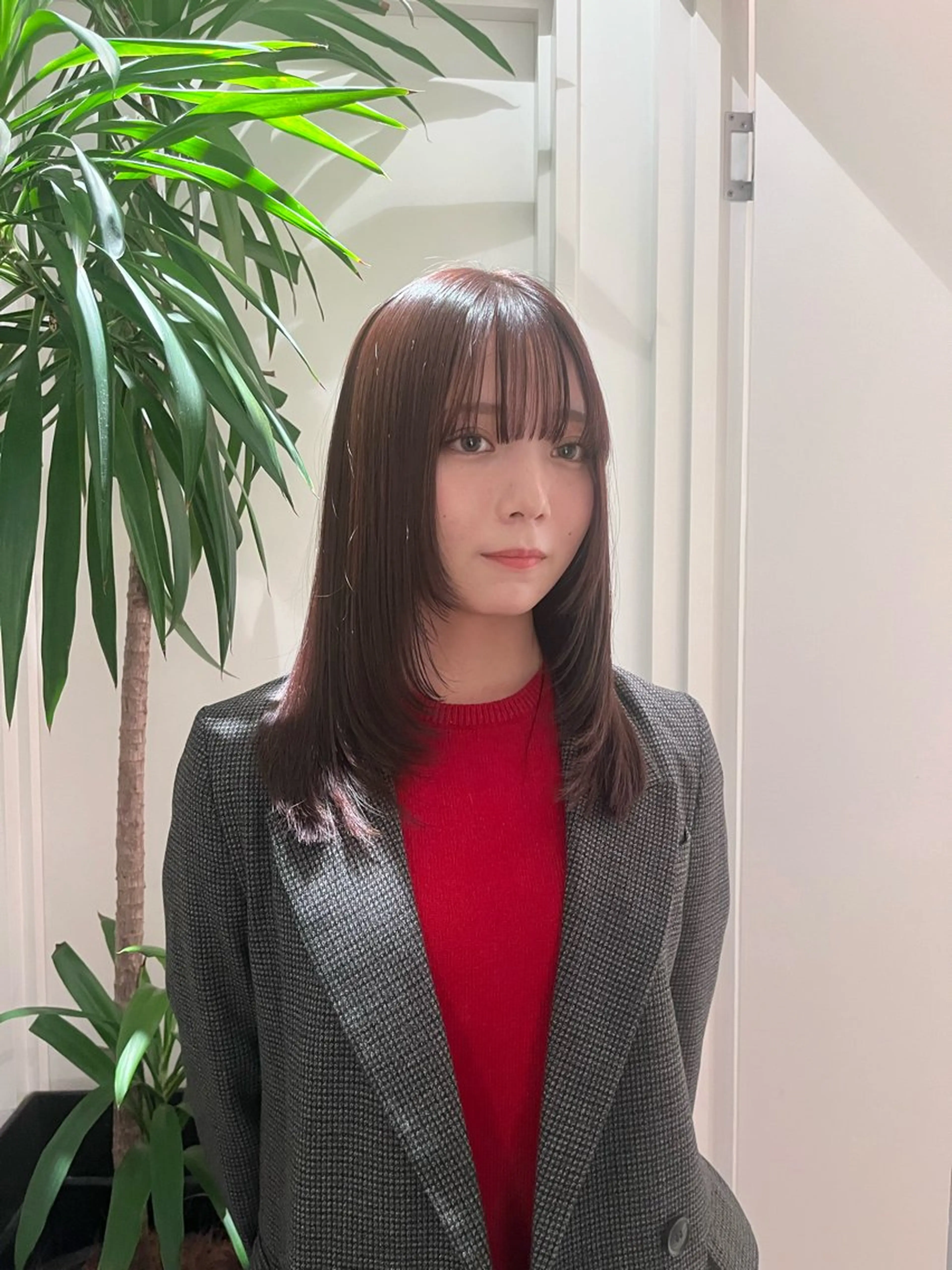 ミディアム パーマ カット 縮毛矯正 tricca daikanyama所属・レイヤーカット/ボブ ❄️長尾朋弥❄️のヘアスタイル
