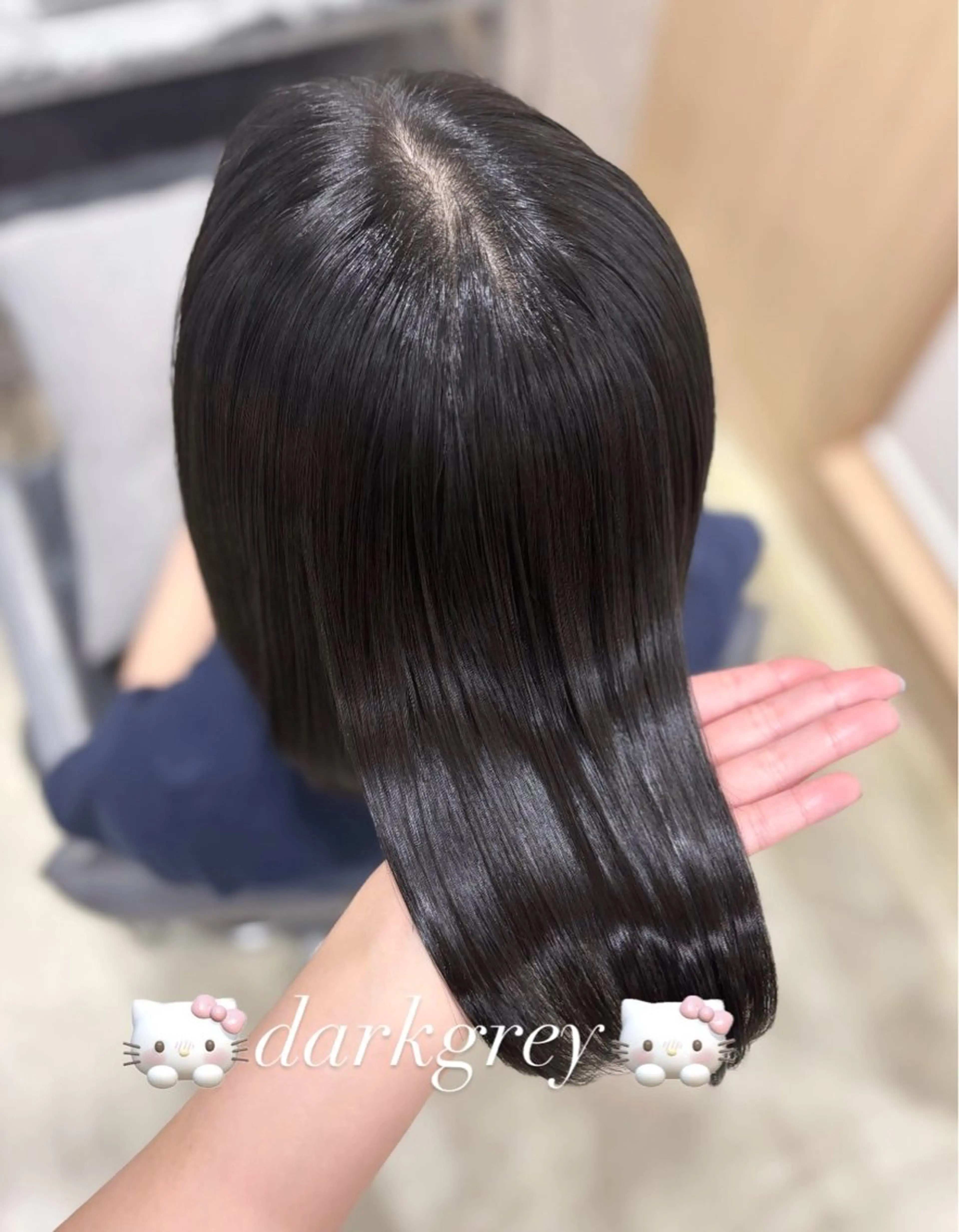 カラー 透明感カラー ネイビーカラー ヘアカラー 𝑺𝑨𝑲𝑰🎀 新宿/モデル募集中のヘアスタイル