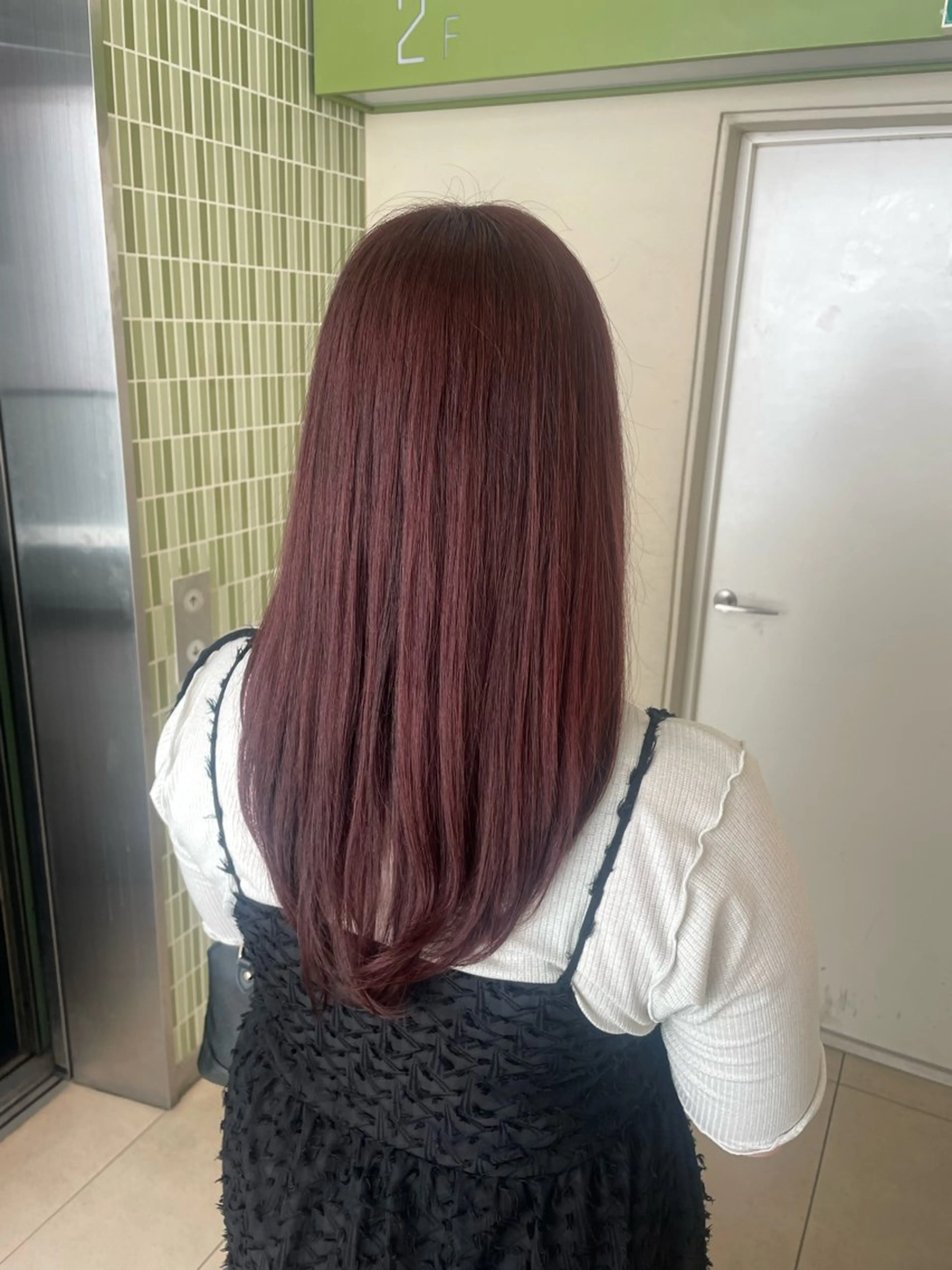 ロング カラー ヘアカラー トリートメント MASHIRO💎 透明感カラー/カットのヘアスタイル