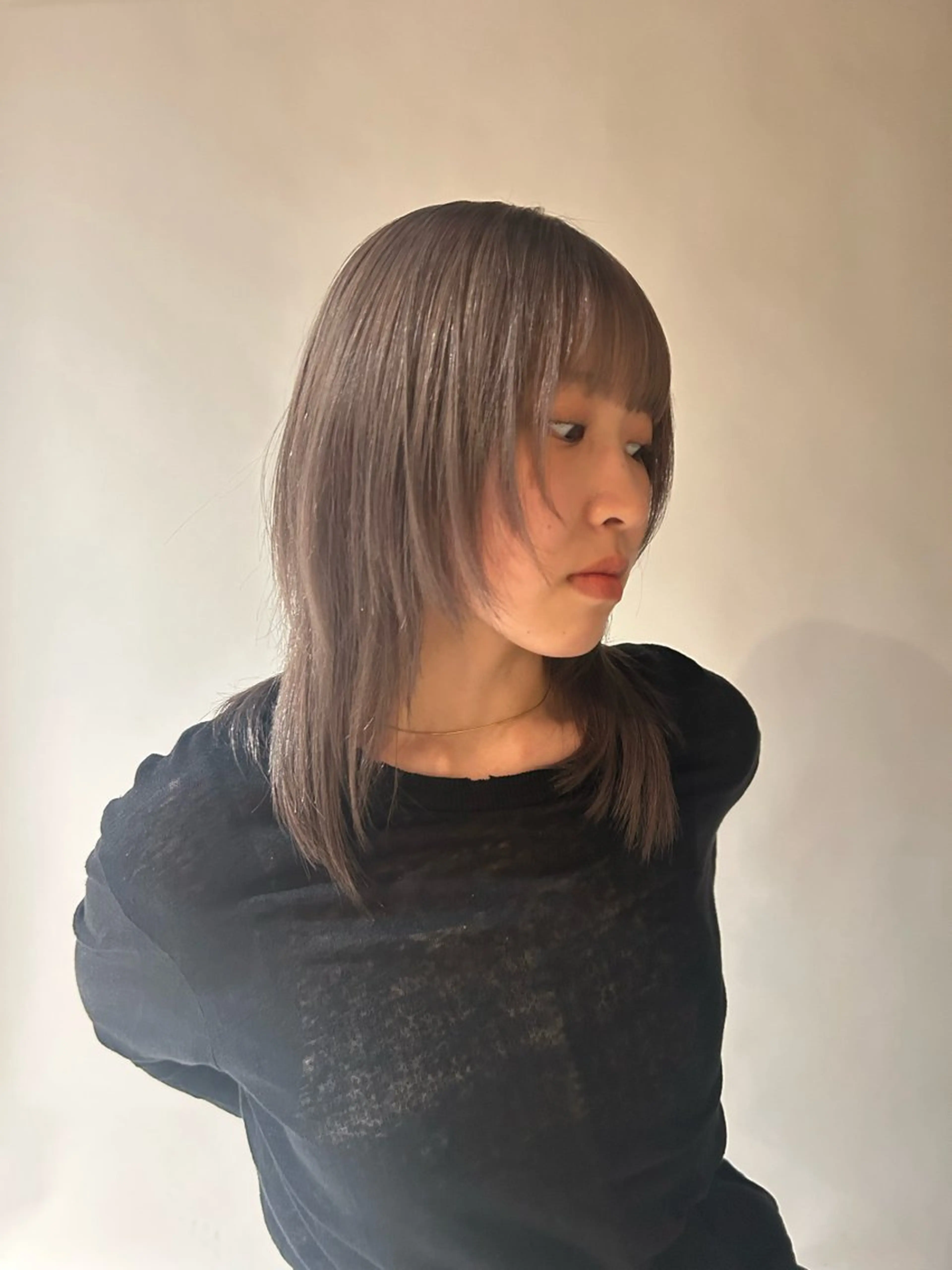 ミディアム カット ヘアカラー トリートメント 成田 渉太郎のヘアスタイル