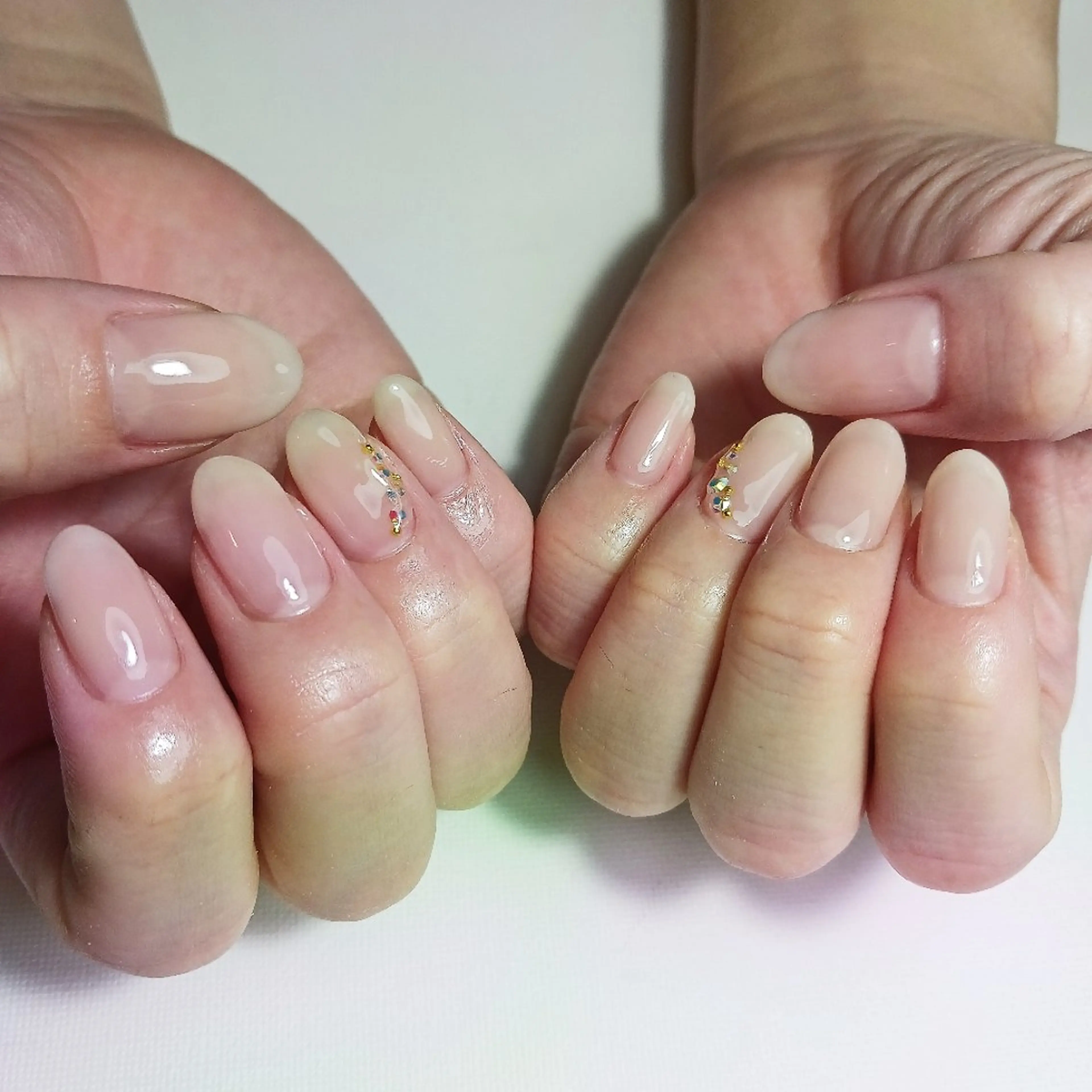 ネイル ジェルネイル 持ち込み ショートネイル ストーンネイル ハンドネイル owlnail /持込みデザイン専門のネイルデザイン