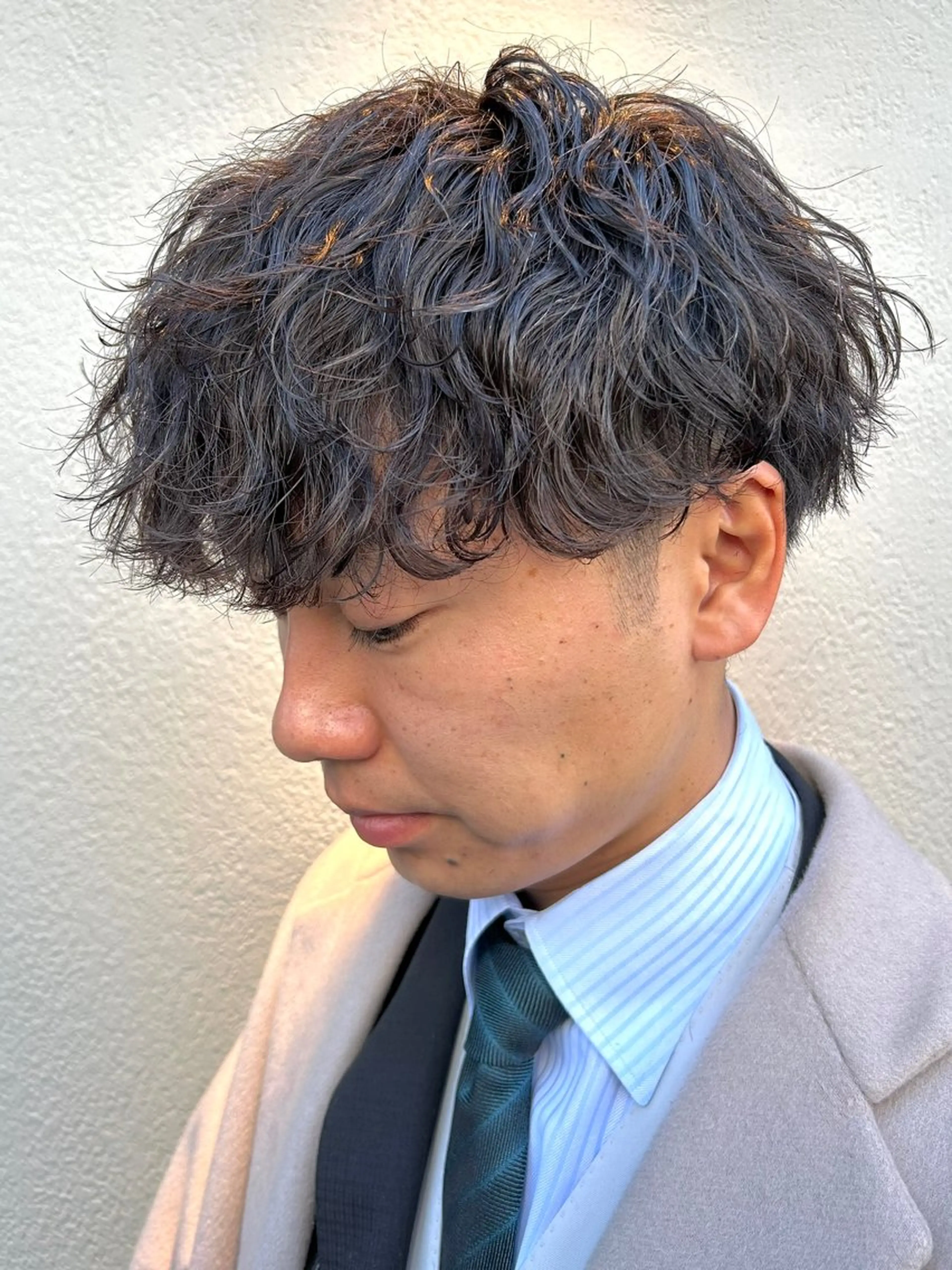 ミディアム パーマ メンズ 🔥メンズ特化🔥 塩拓巳のヘアスタイル