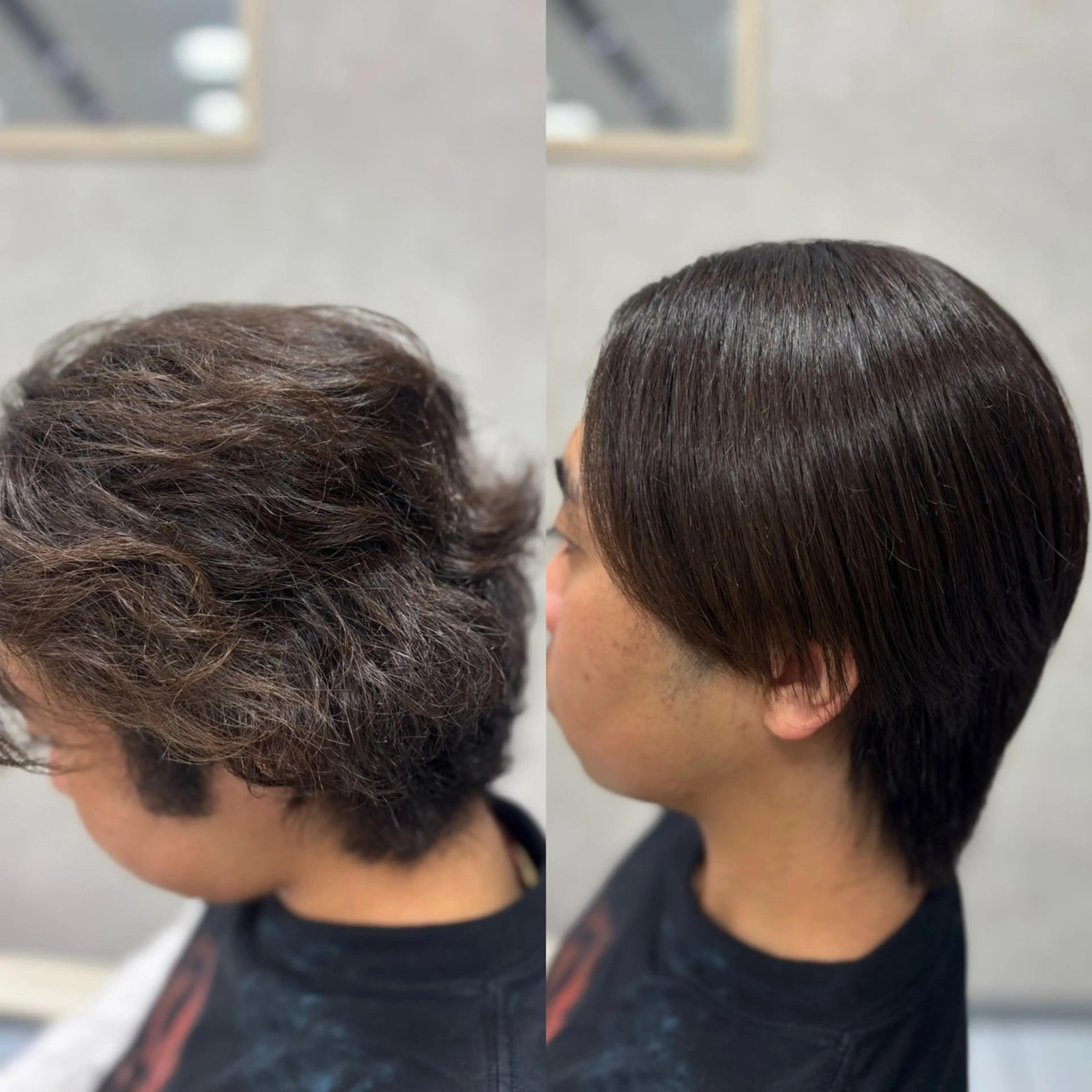 ショート メンズ カット 縮毛矯正 メンズ特化韓国風 パーマスタイル/りんのヘアスタイル