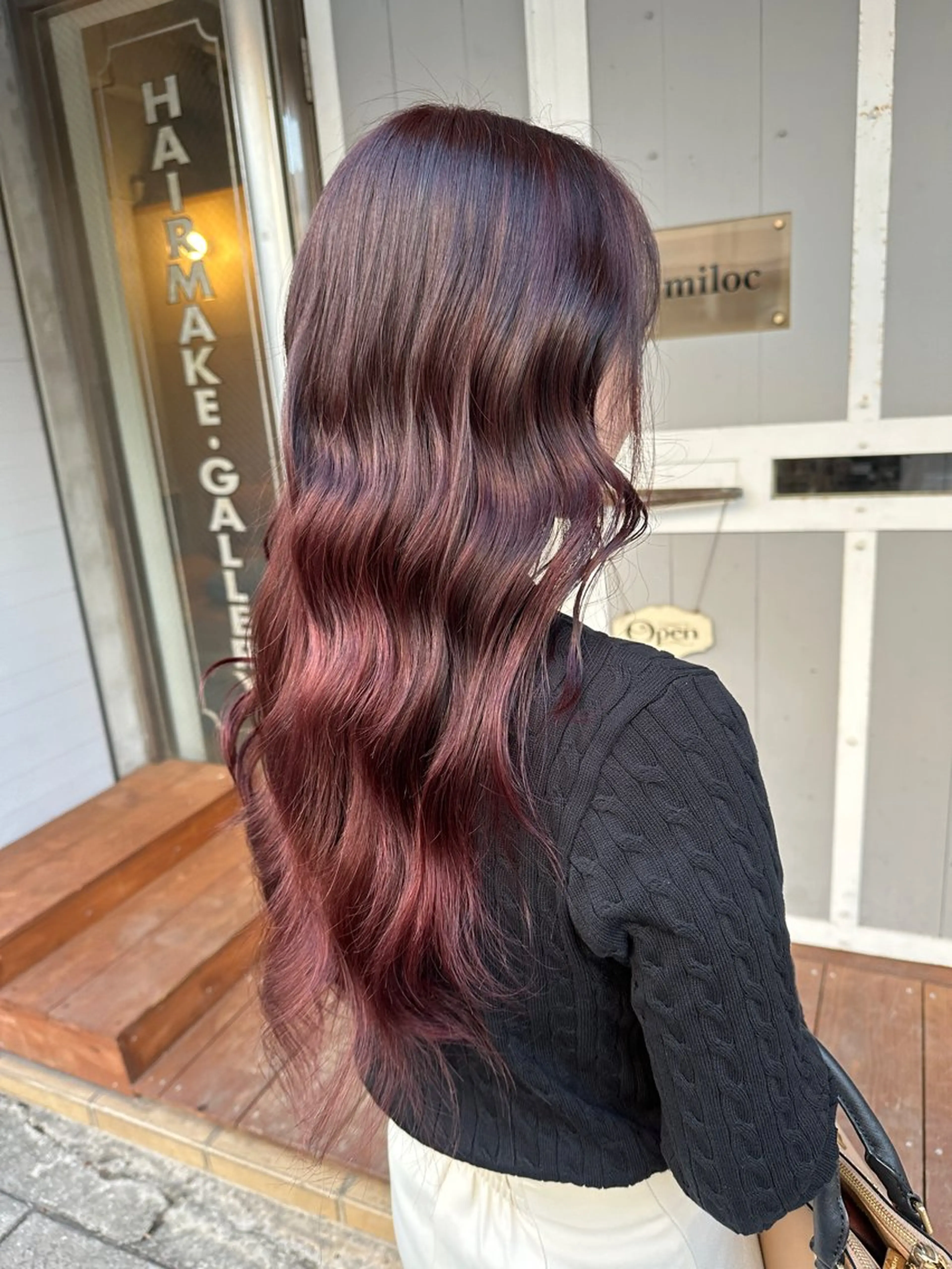 セミロング ヘアカラー トリートメント miloc MOMOKAのヘアスタイル
