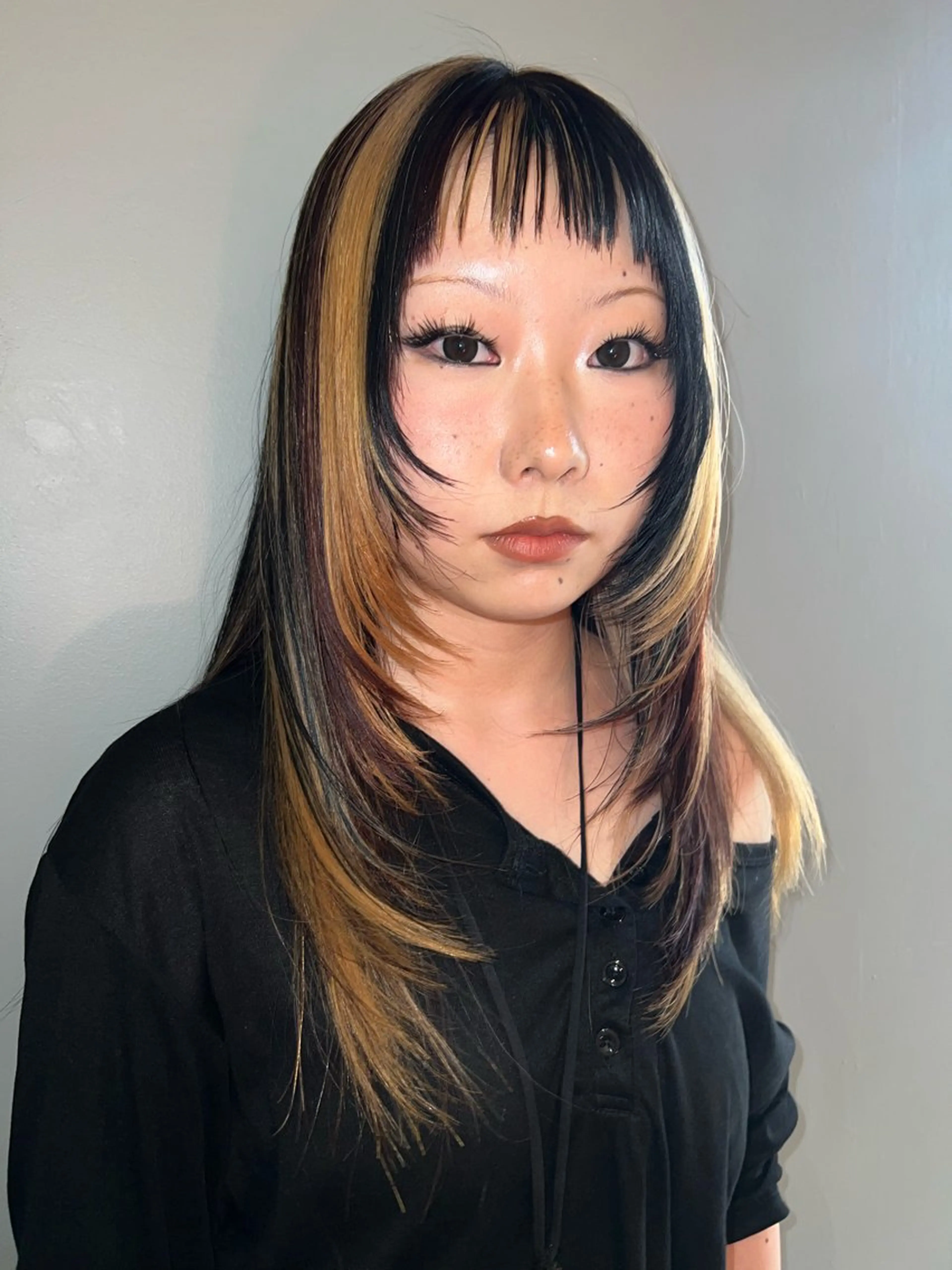 ロング カラー カット ヘアカラー haco＋所属・圧倒的デザイン力 店長🎨RENAのヘアスタイル