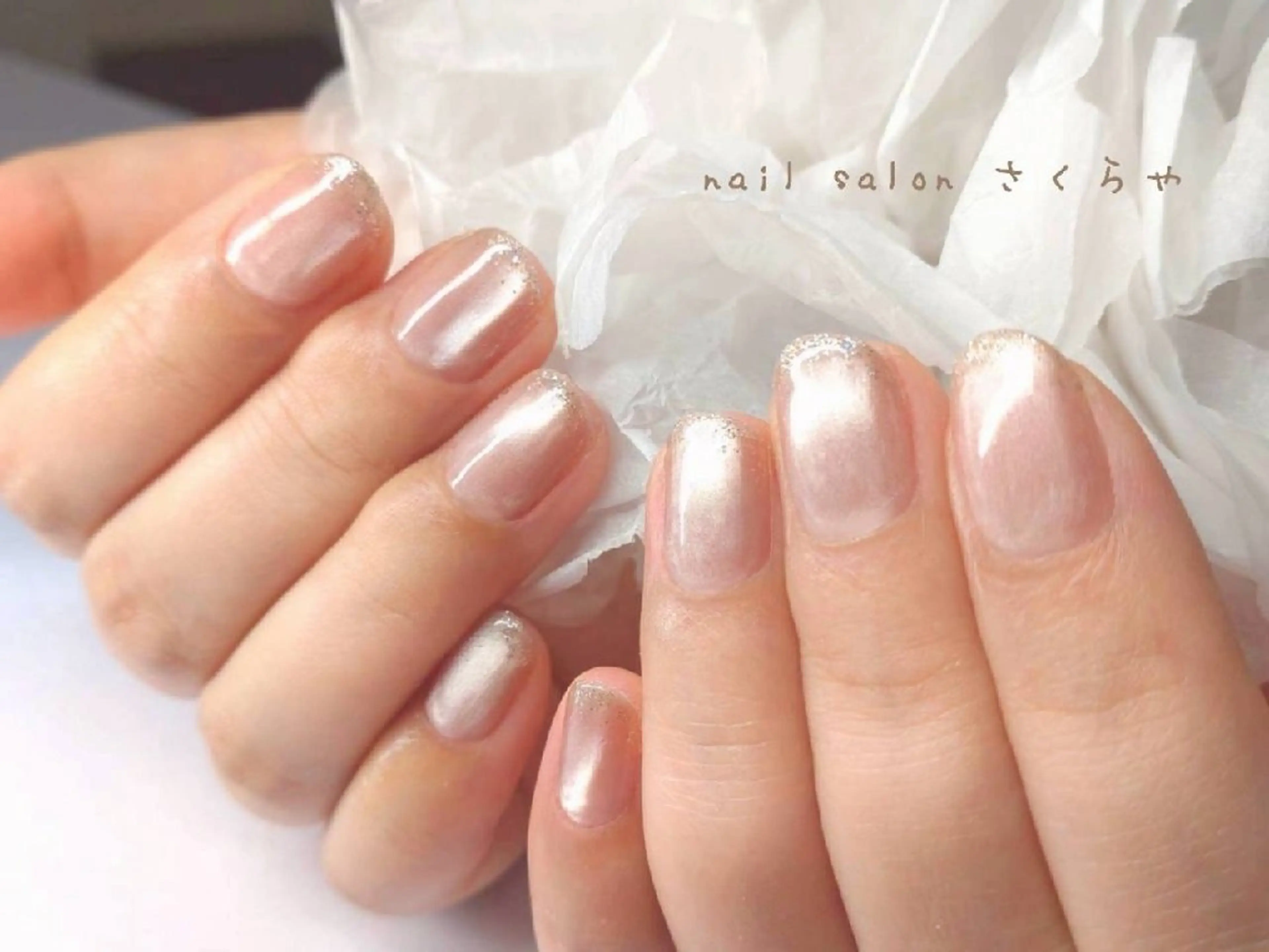 ネイル キラキラネイル ラメ(グリッター) マグネットネイル ハンドネイル さくらや❤ パラジェル使用のネイルデザイン