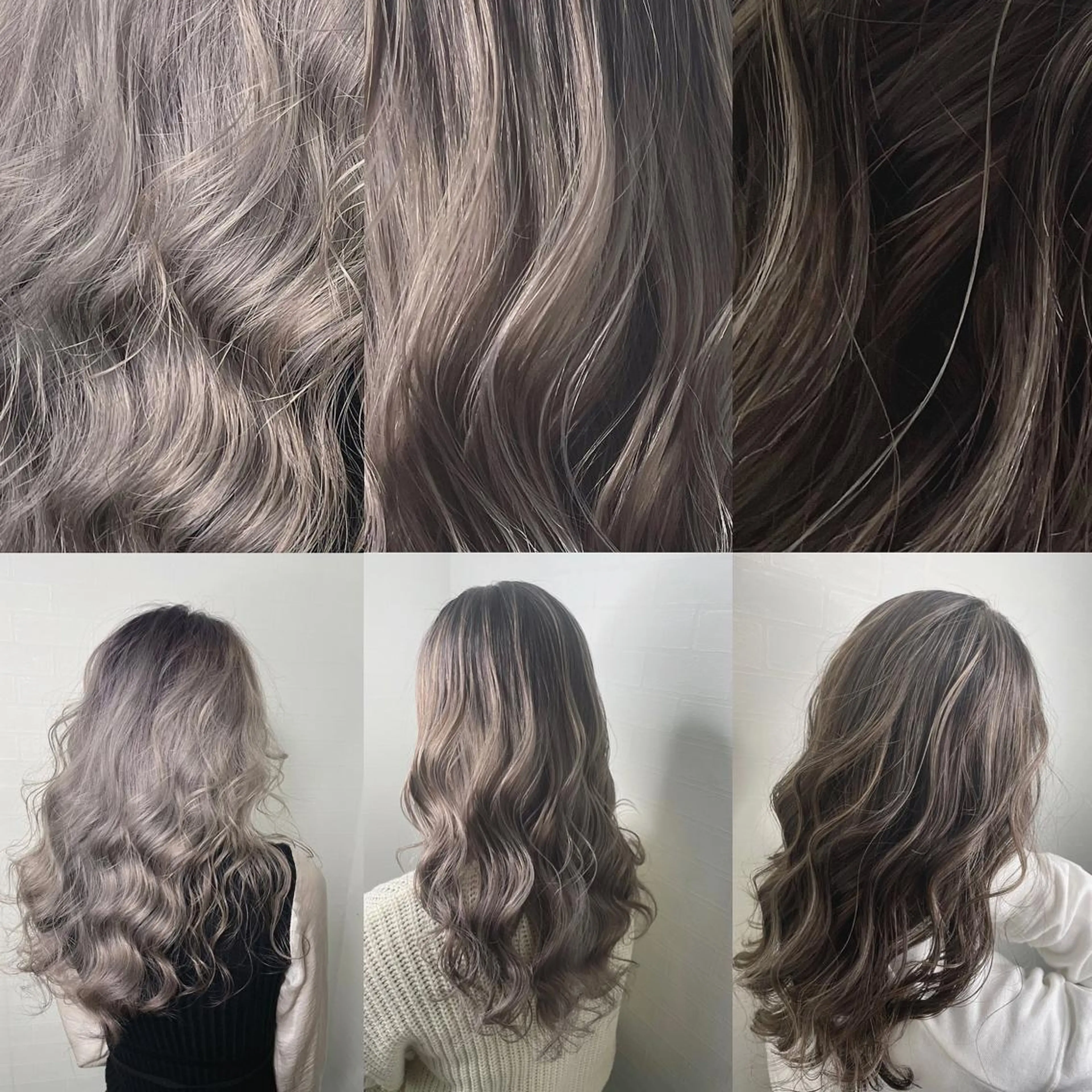 セミロング カラー ヒカ/外国人風 デザインカラーのヘアスタイル