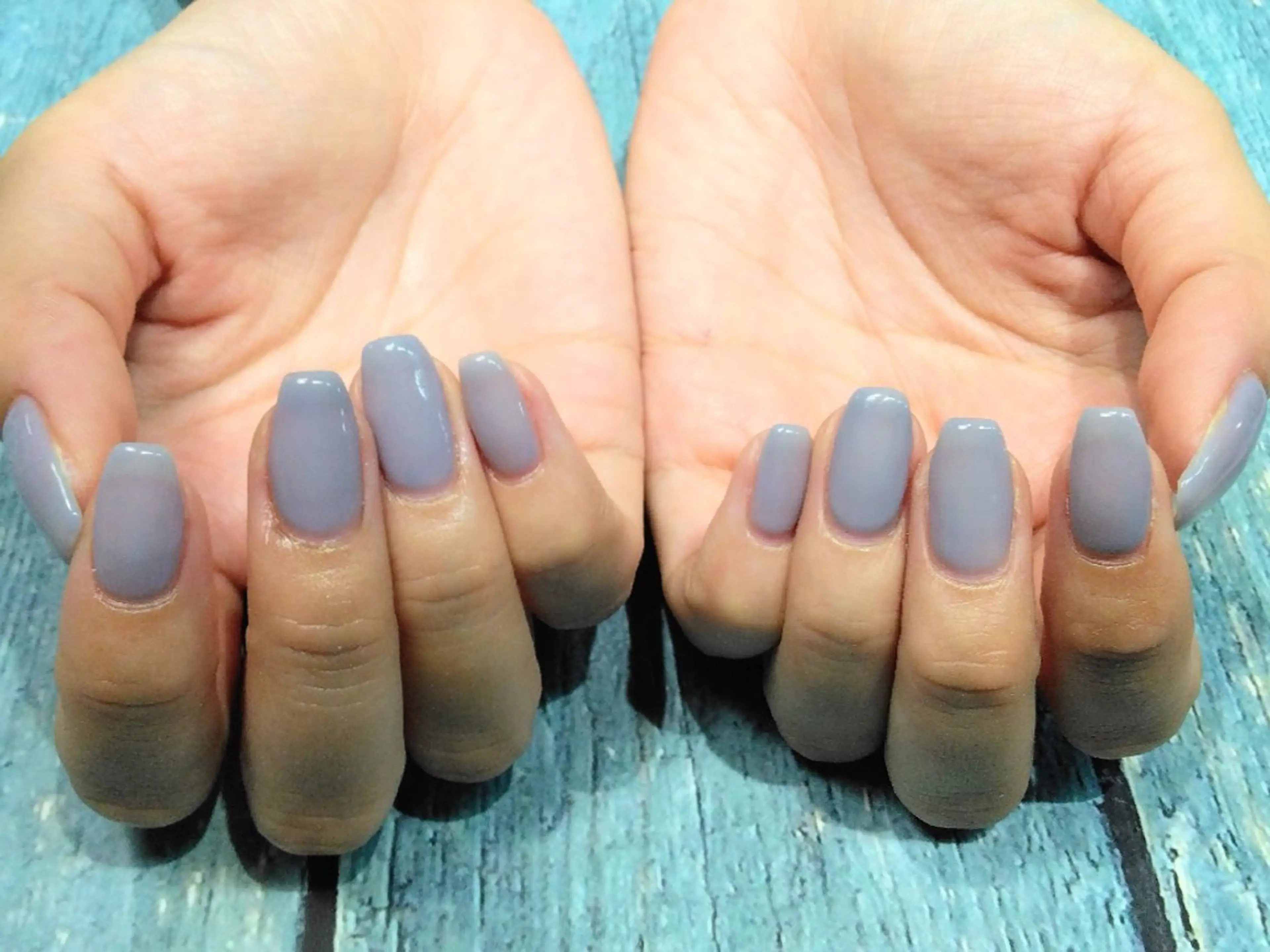 ネイル 水色 ワンカラーネイル ハンドネイル ARTEMIS SAITOのネイルデザイン