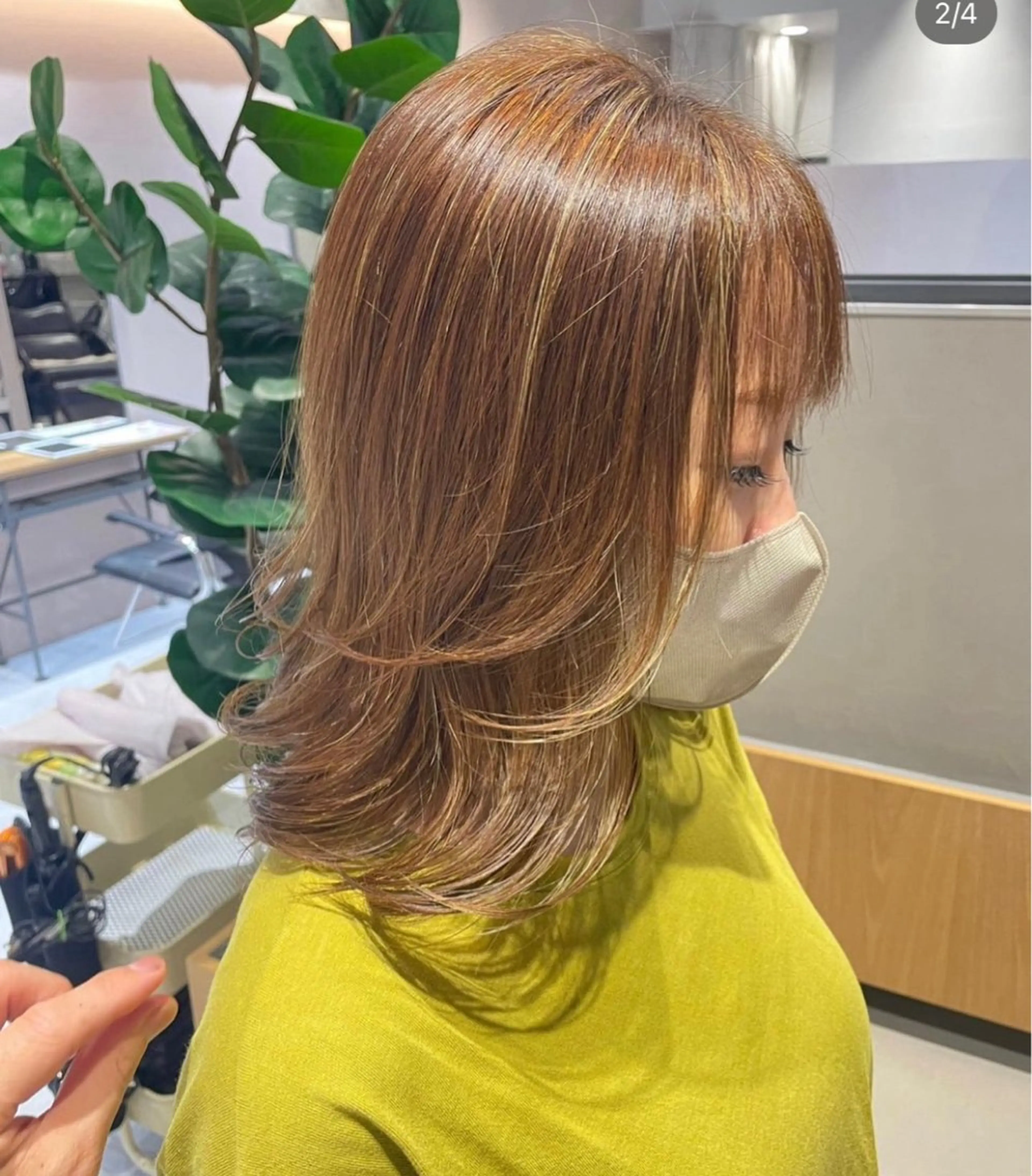 ミディアム カラー カット ヘアカラー Le rond所属・透明感艶カラー 城間晴人のヘアスタイル