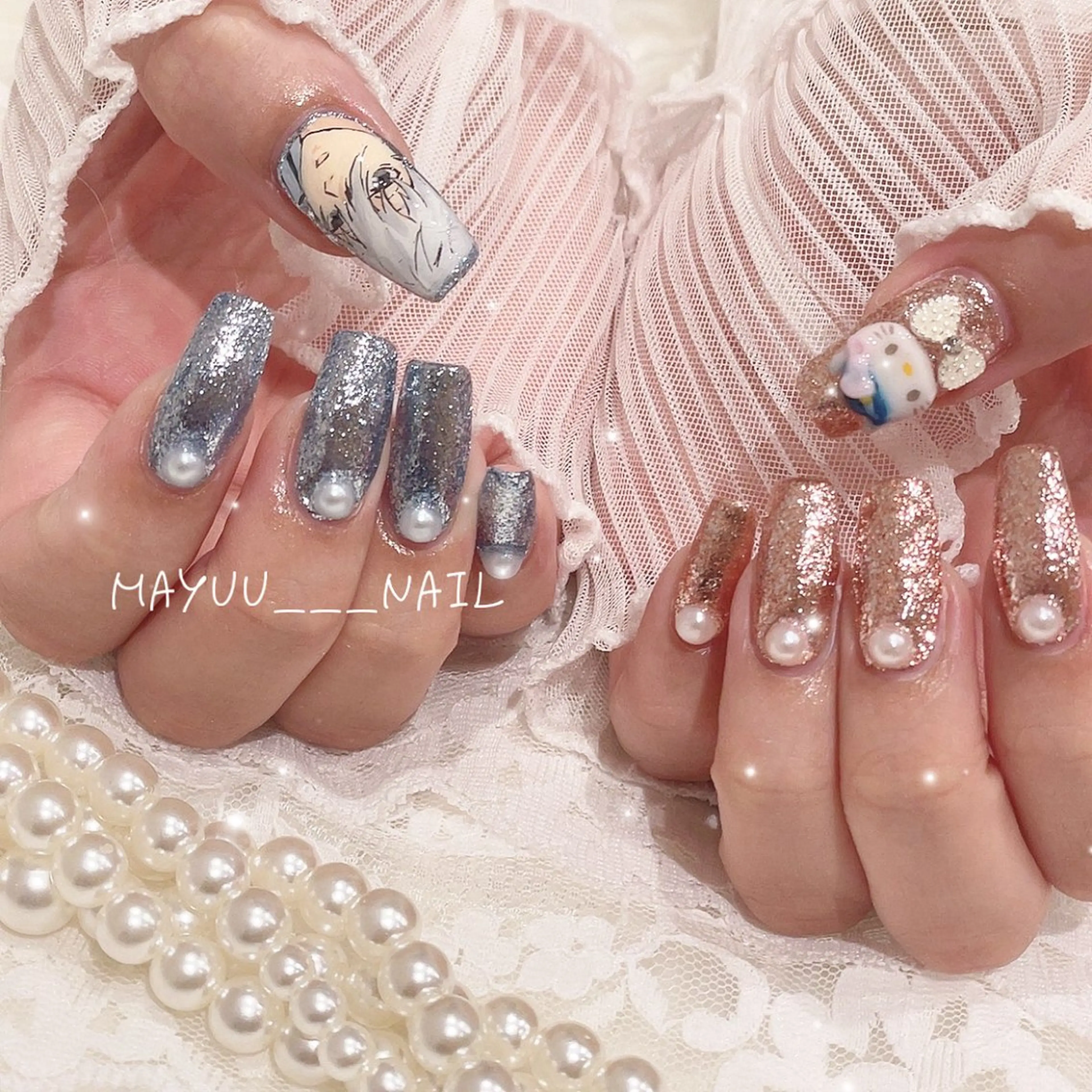 ネイル 🎀 Mayu 🎀痛ネイルのネイルデザイン