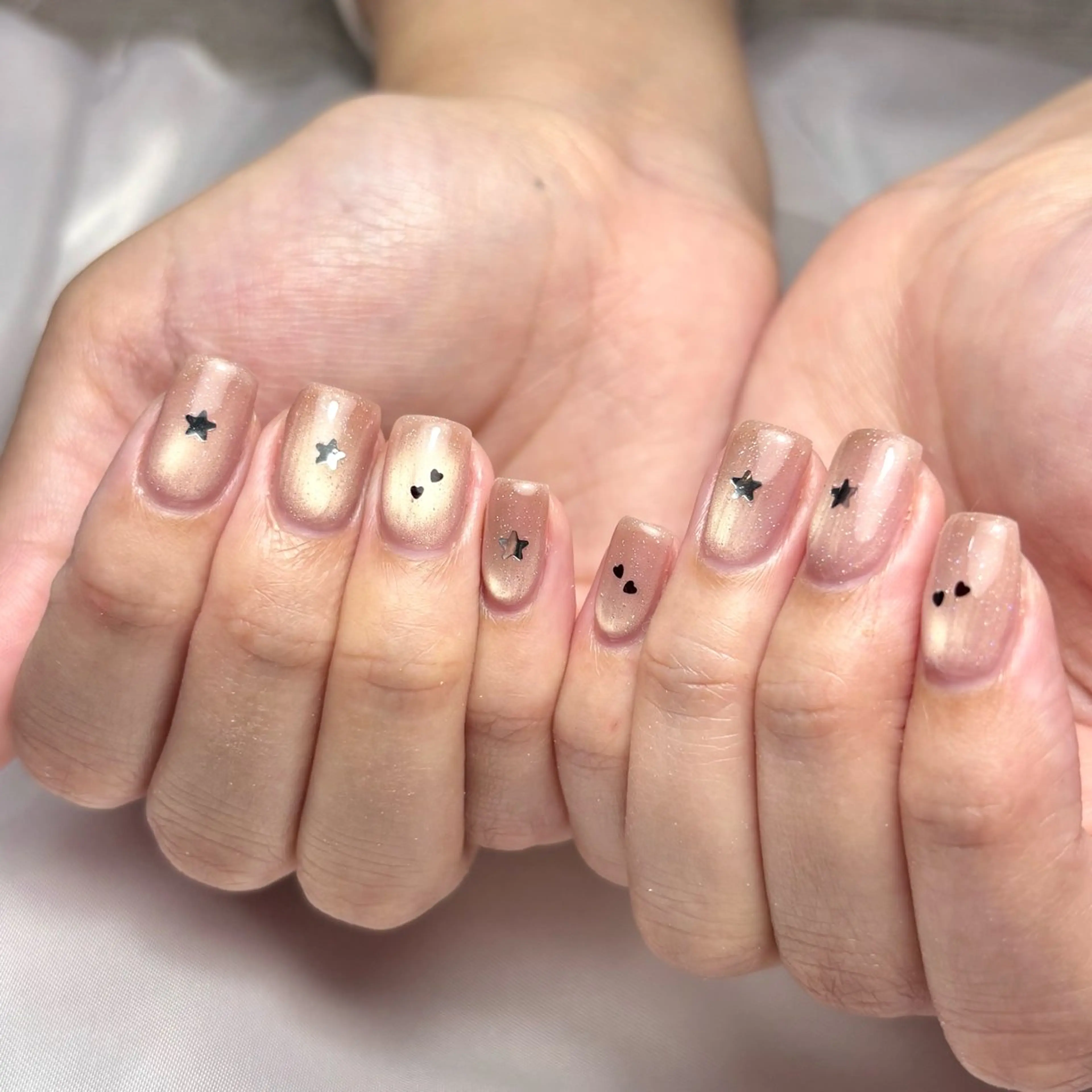 ネイル ホログラムネイル マグネットネイル Ray nail WAKA️🫧のネイルデザイン