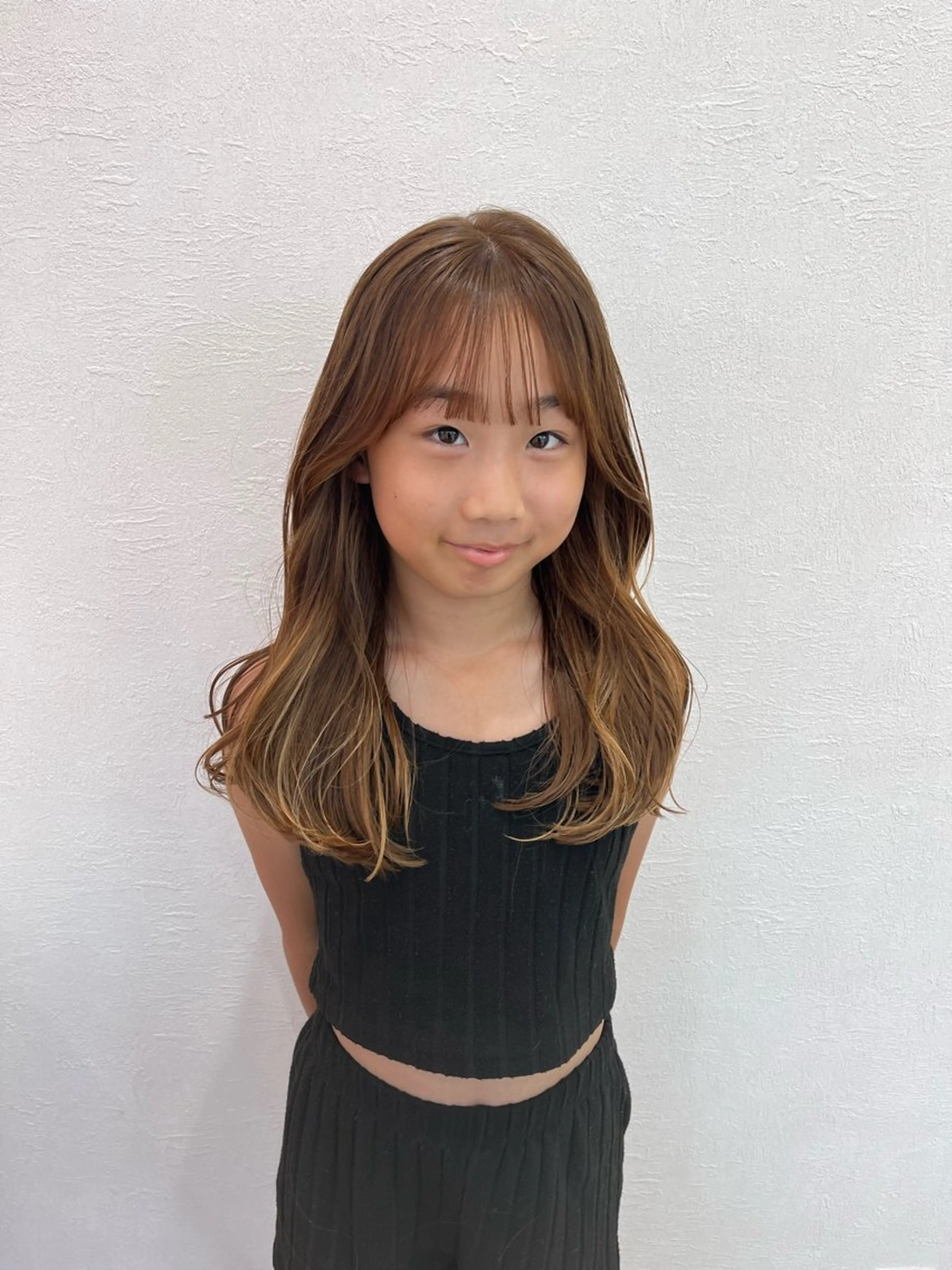 ロング カラー キッズ ヘアカラー スパイキー/レイヤー /キッズカラー/望愛のヘアスタイル