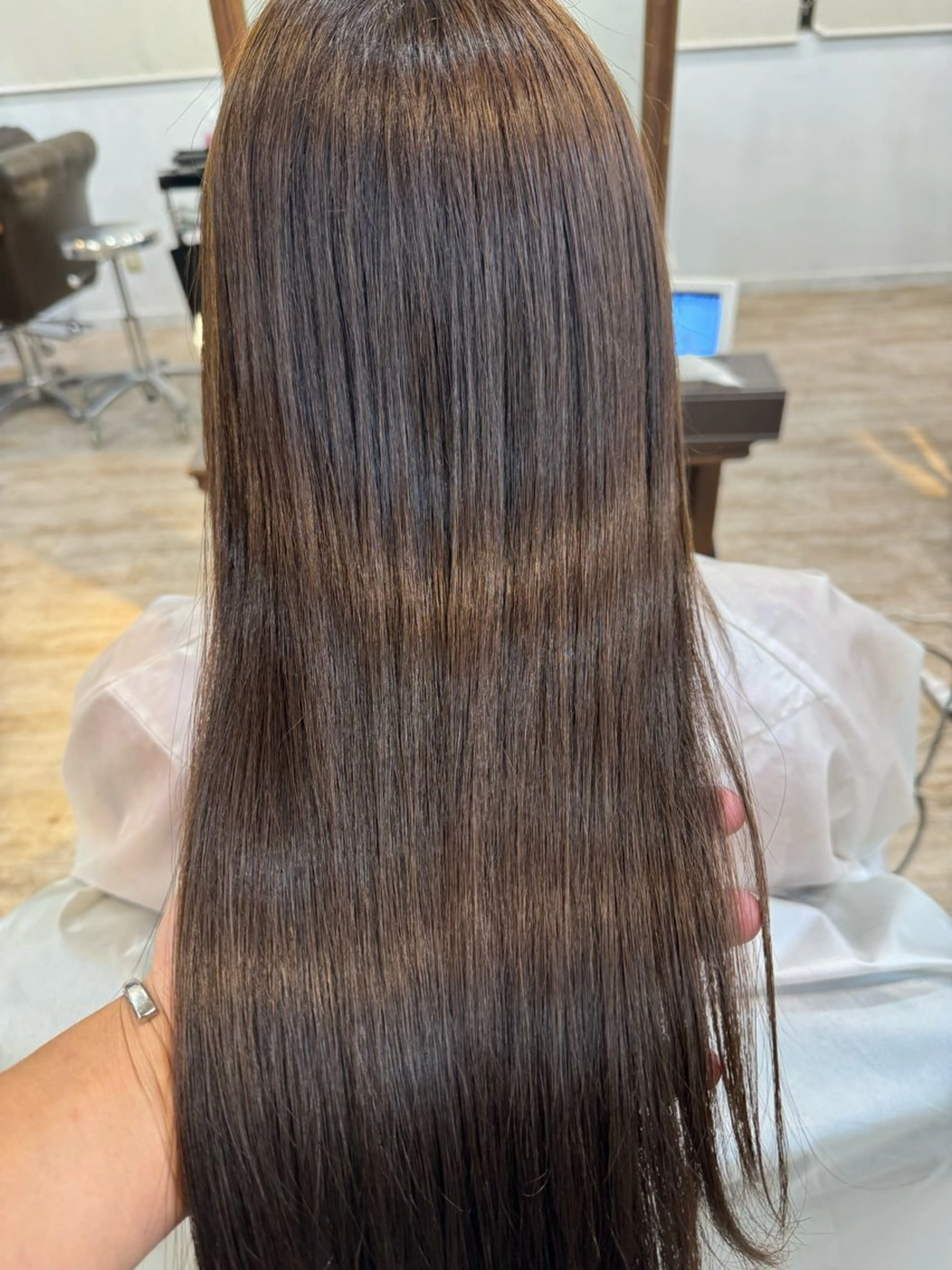 ロング カラー グレージュ カットモデル募集中 /自由が丘/RIKIのヘアスタイル