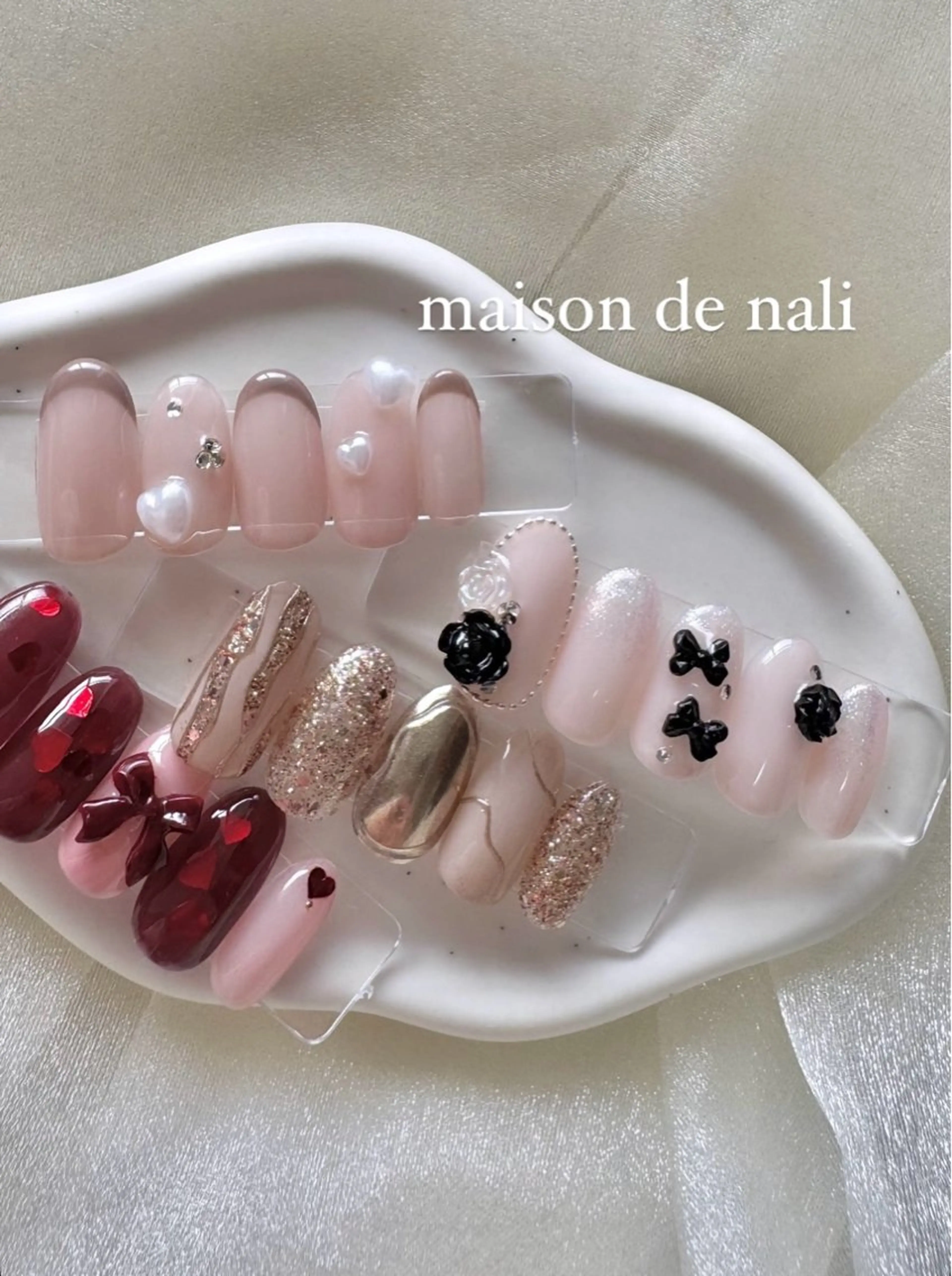 ネイル ハンドネイル maison de NALI ୨ৎ 鶴田のネイルデザイン
