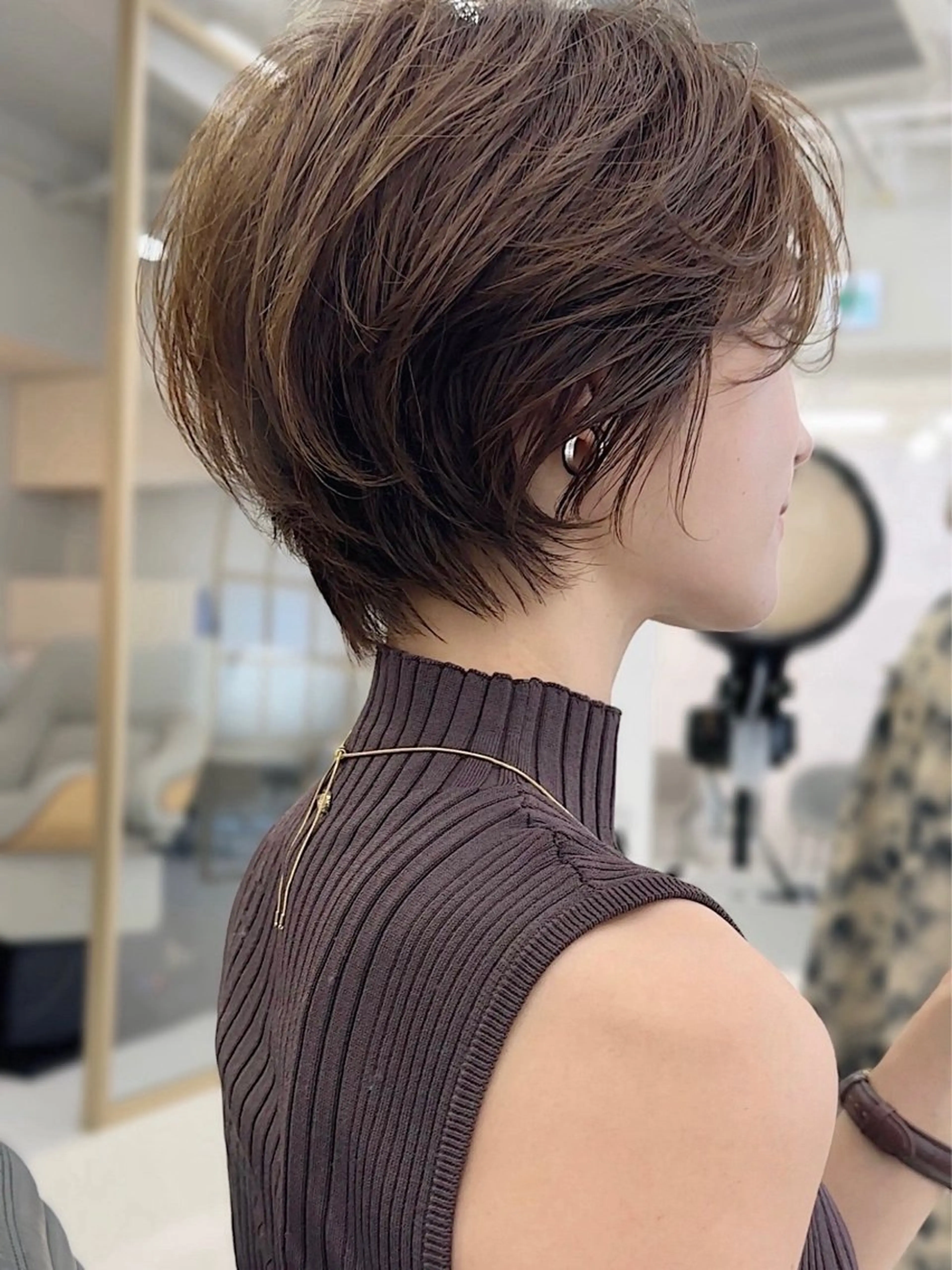 ショート カラー カット ヘアカラー i.+sapporo所属・ショート/レイヤー /札幌/小山内のヘアスタイル