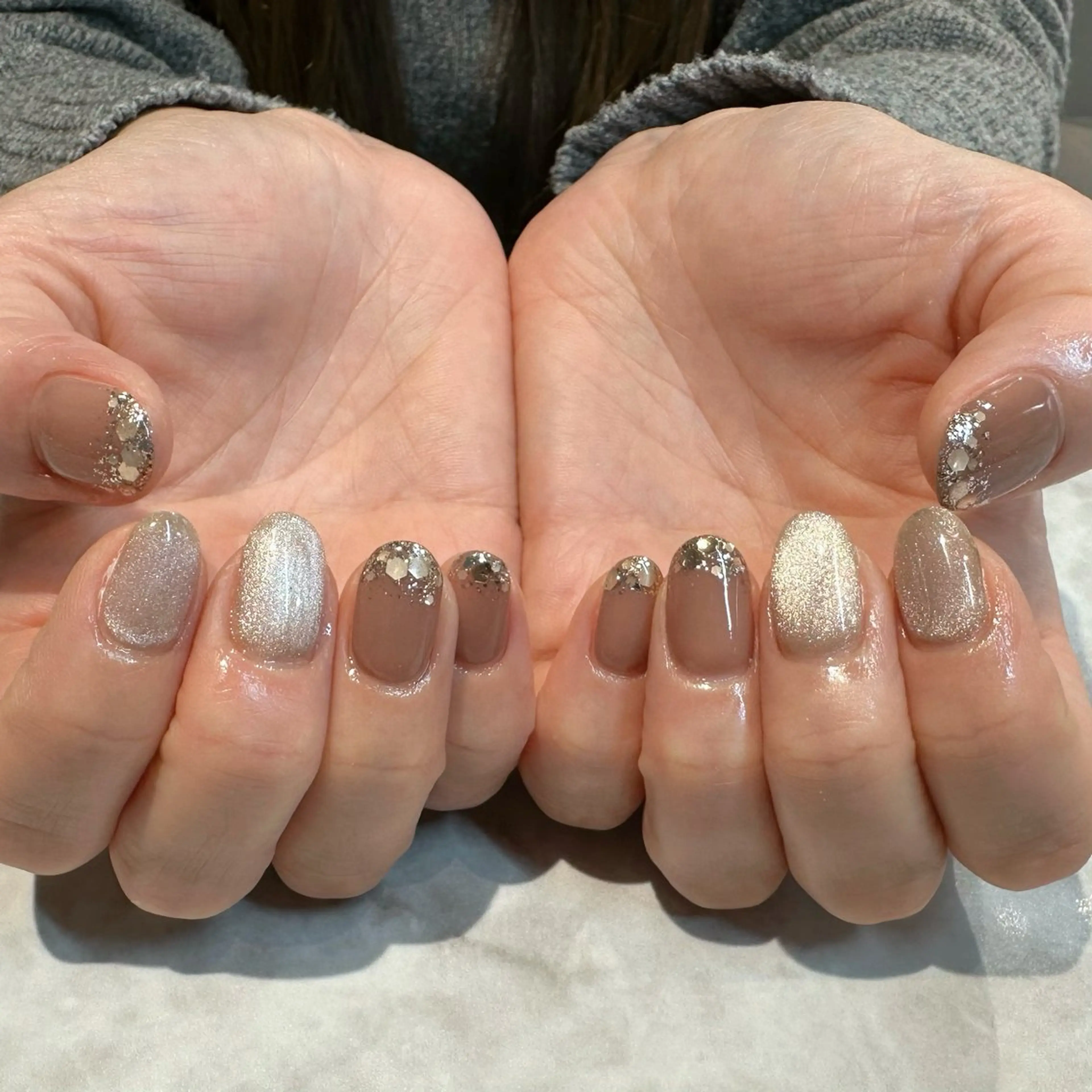 ネイル キラキラネイル erinca nail所属・圦本 有紀のネイルデザイン