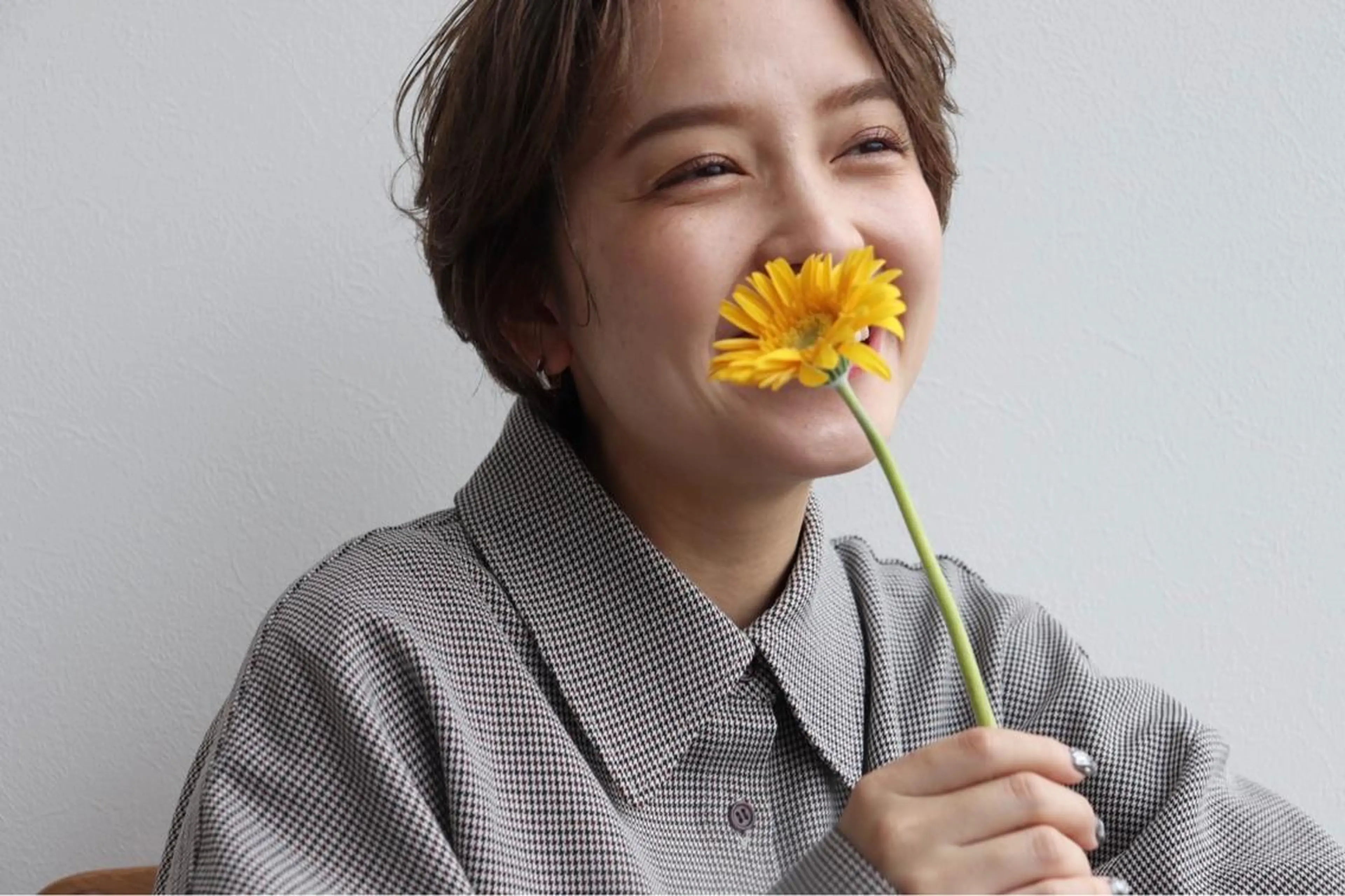 ショート カラー ヘアカラー トリートメント ✨色持ちの良い艶 カラー✨蟹江真世のヘアスタイル