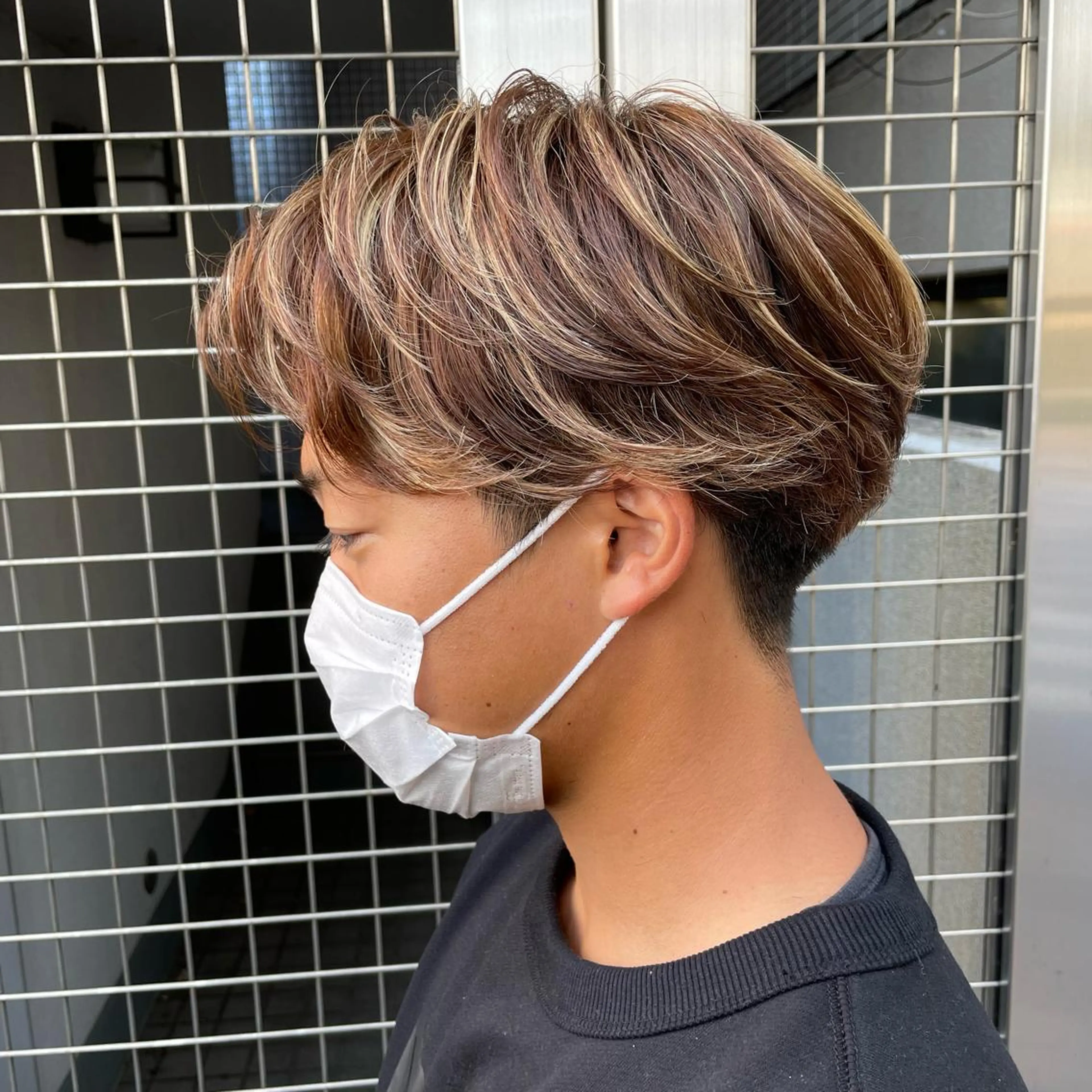 ショート カラー メンズ 【メンズ縮毛矯正】 田中秀斗のヘアスタイル