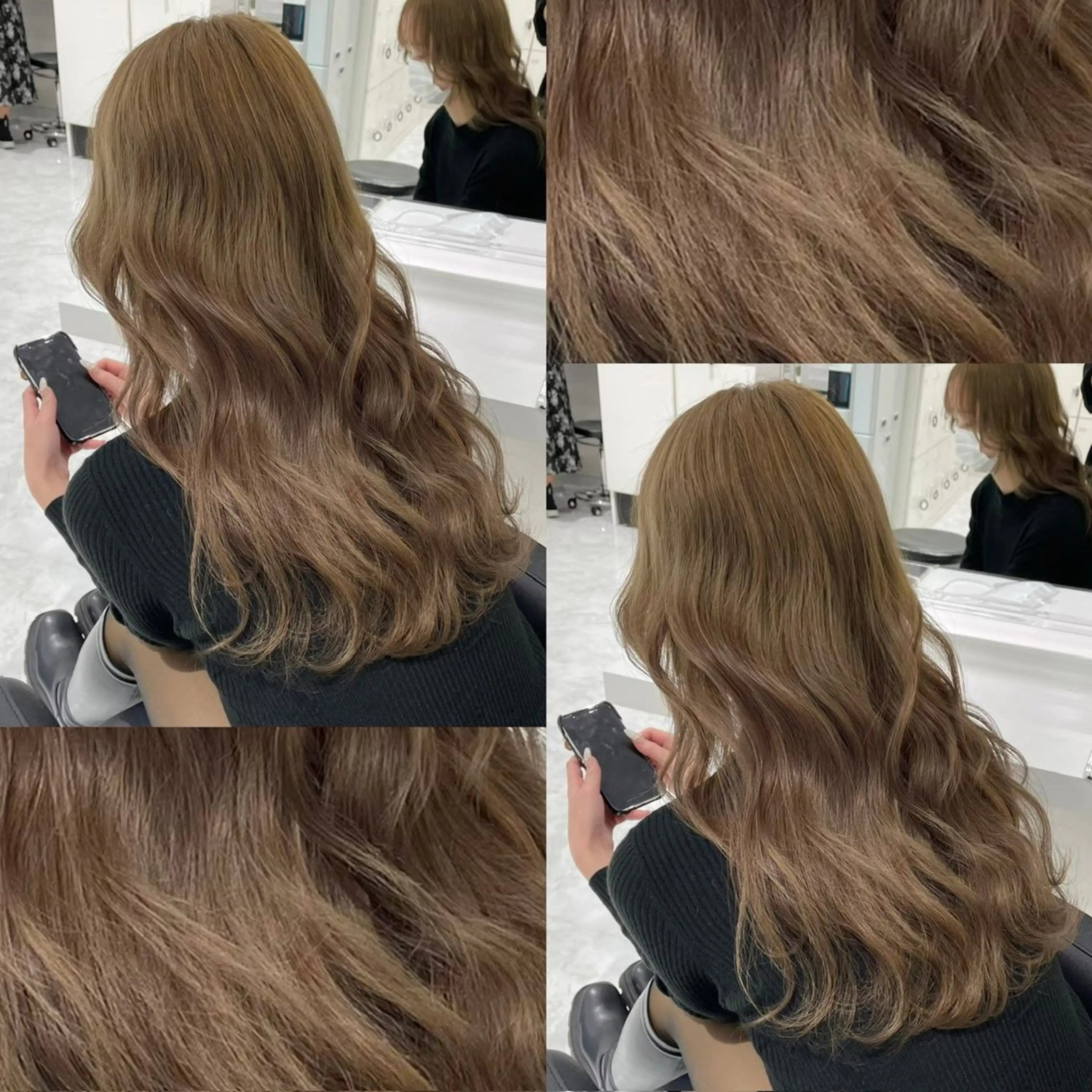 ロング カラー ヘアカラー トリートメント 艶髪グレージュ特化/ CHIKARAのヘアスタイル