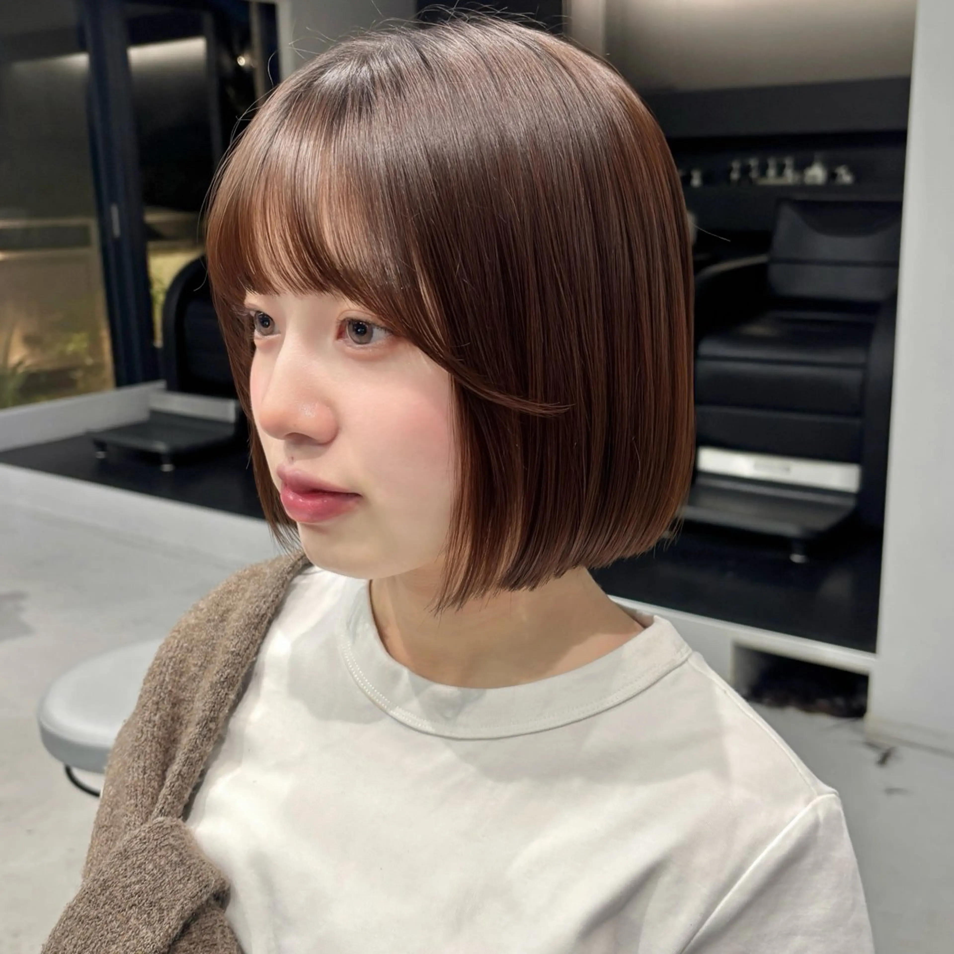 ショート ボブ 横岡 亜香里のヘアスタイル